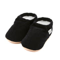 Organic Cotton Corduroy Home Nursery Moccasin Shoes , Black