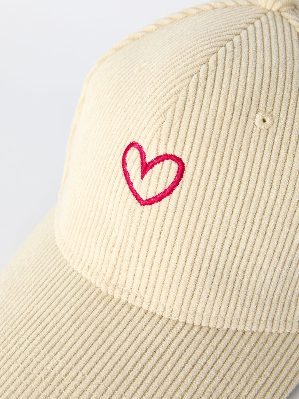 Valentine’s Day Cute Red Heart Embroidery Hat for Girls