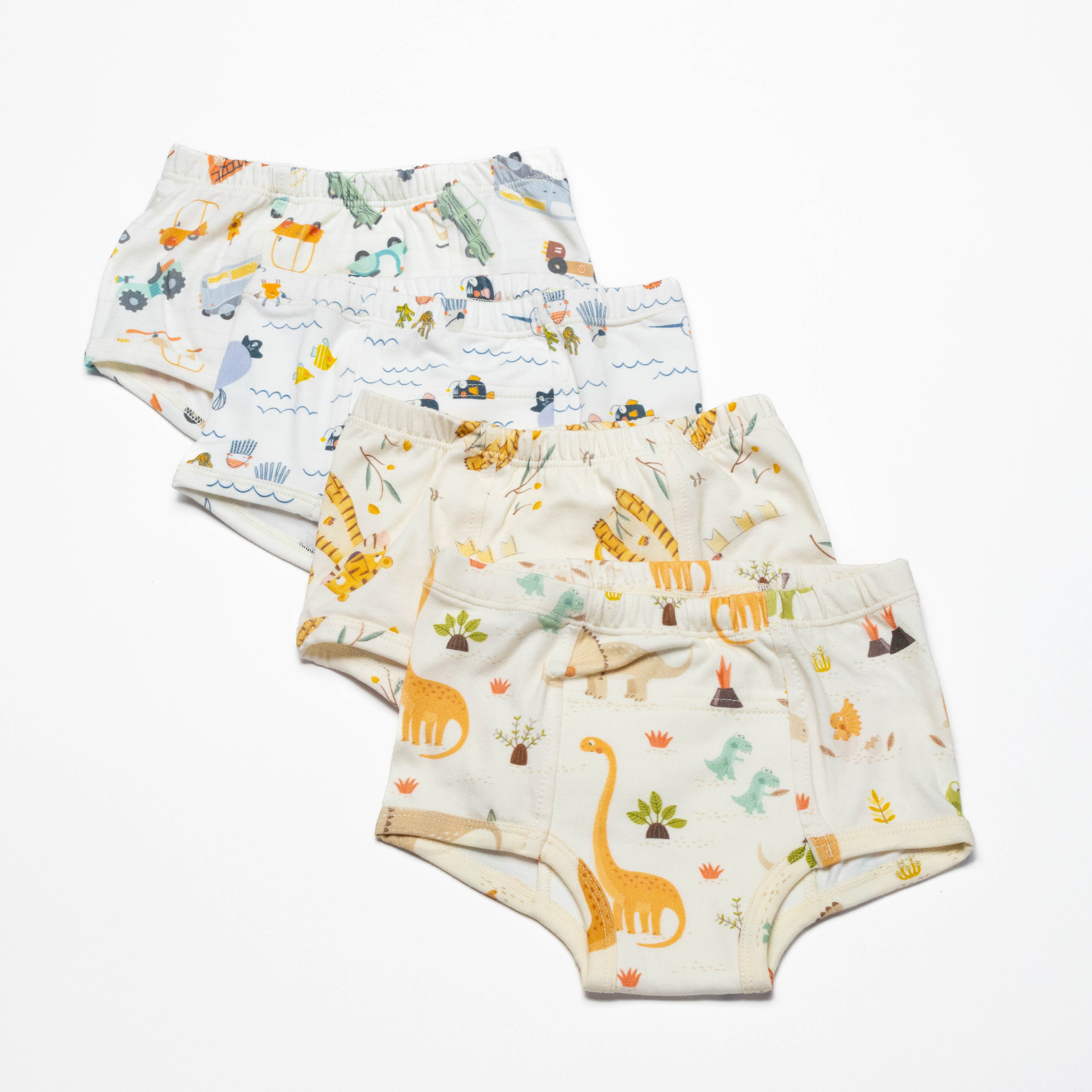 Organic Potty Training Underwear – Size 2 & 4( 4 pack)