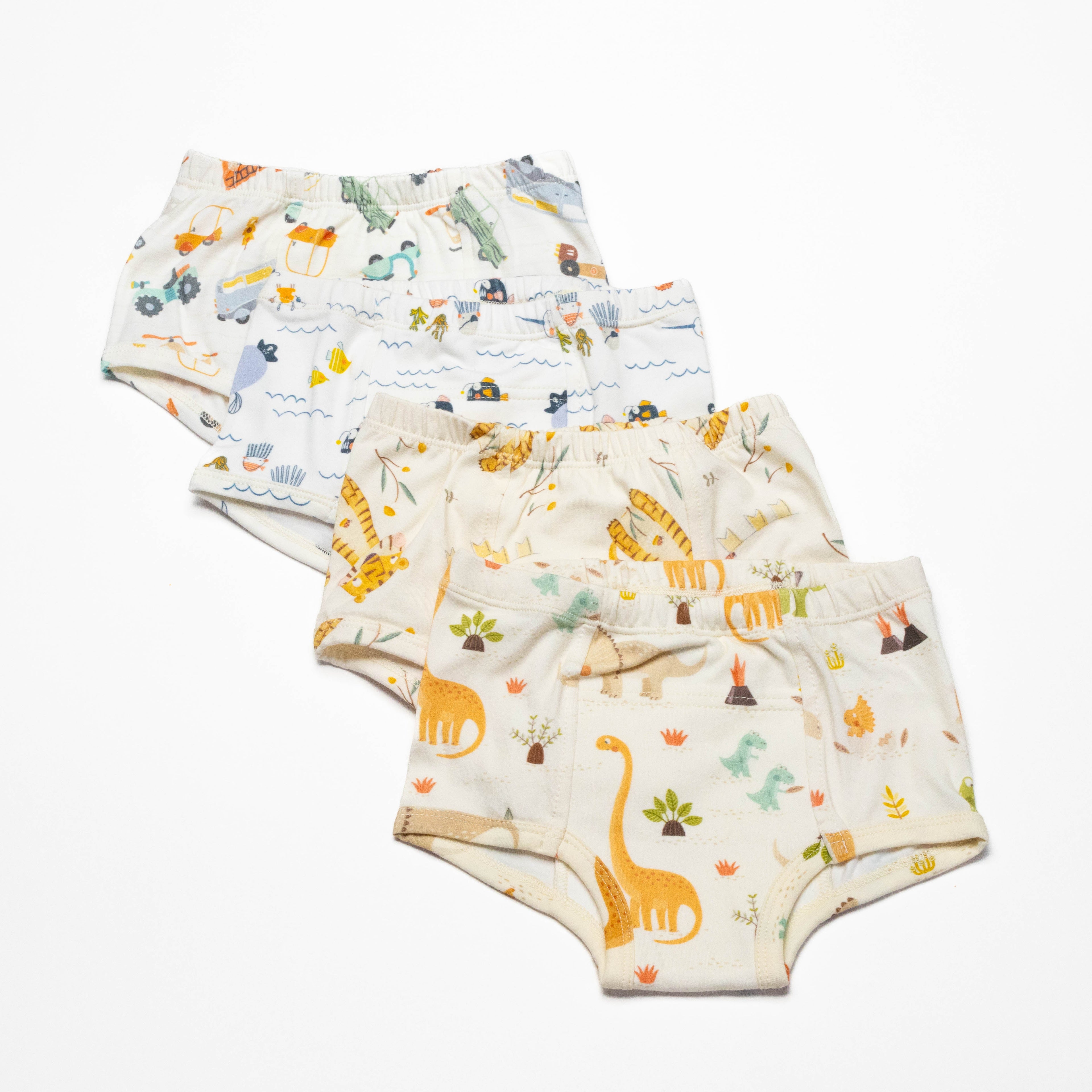 Organic Potty Training Underwear – Size 2 & 4( 4 pack)