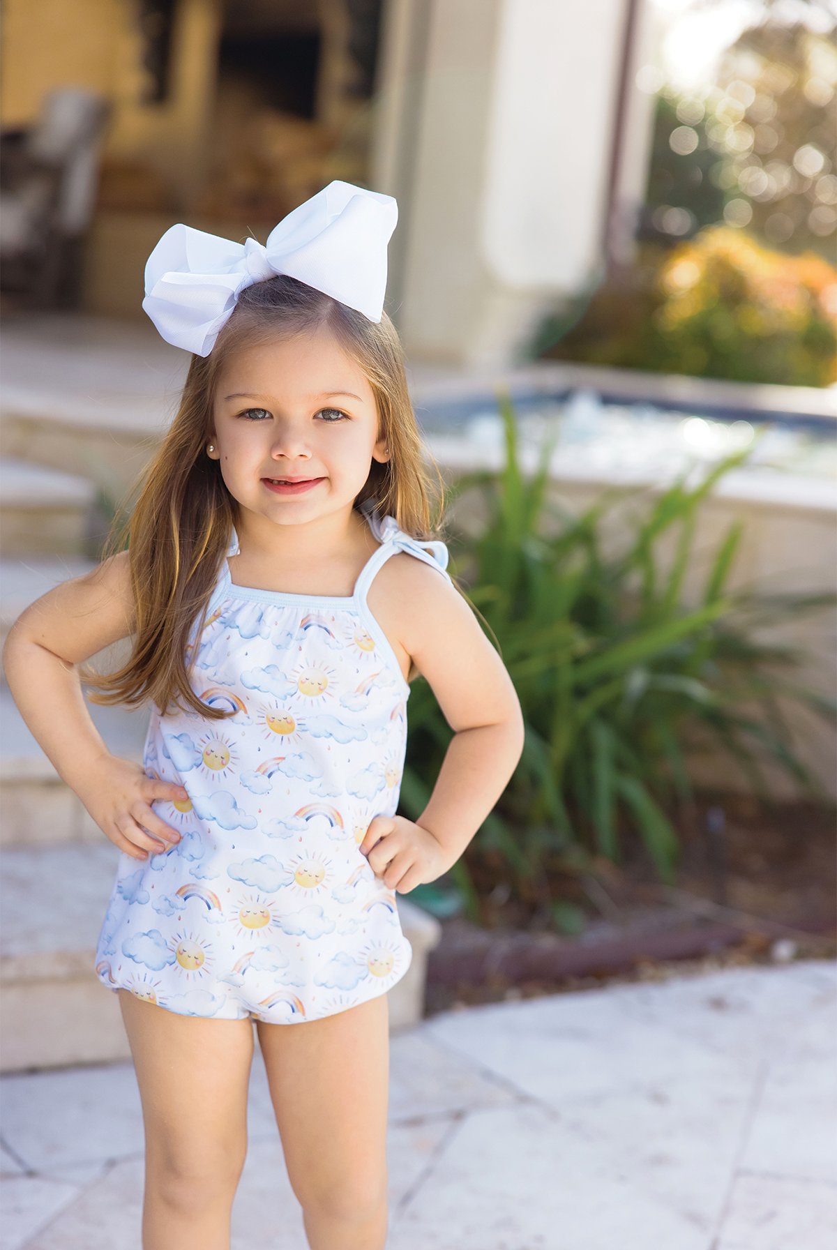 You are my Sunshine Organic Cotton Shoulder-Tie Onesie