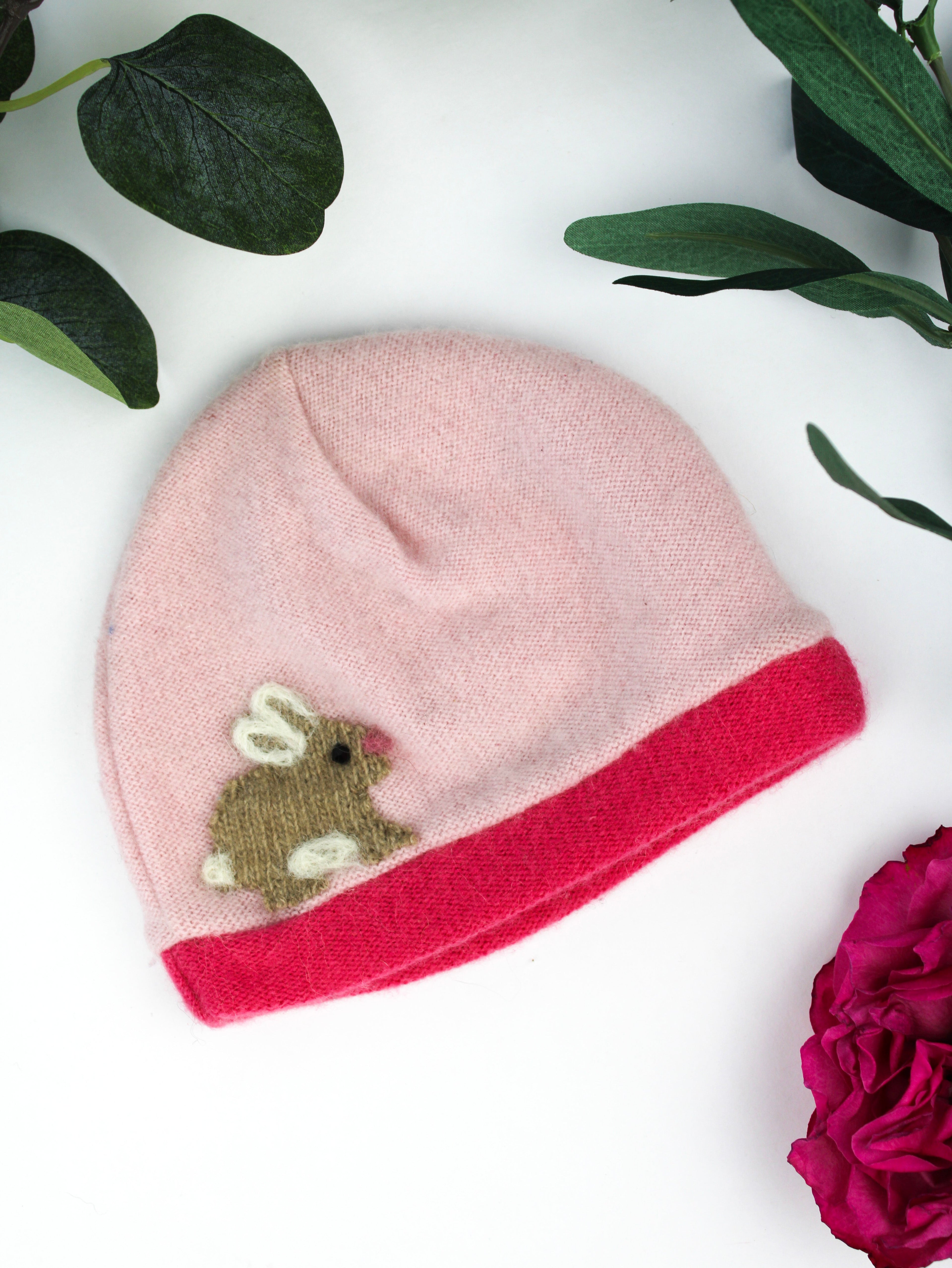 Squirrel Cashmere Hat - Newborn