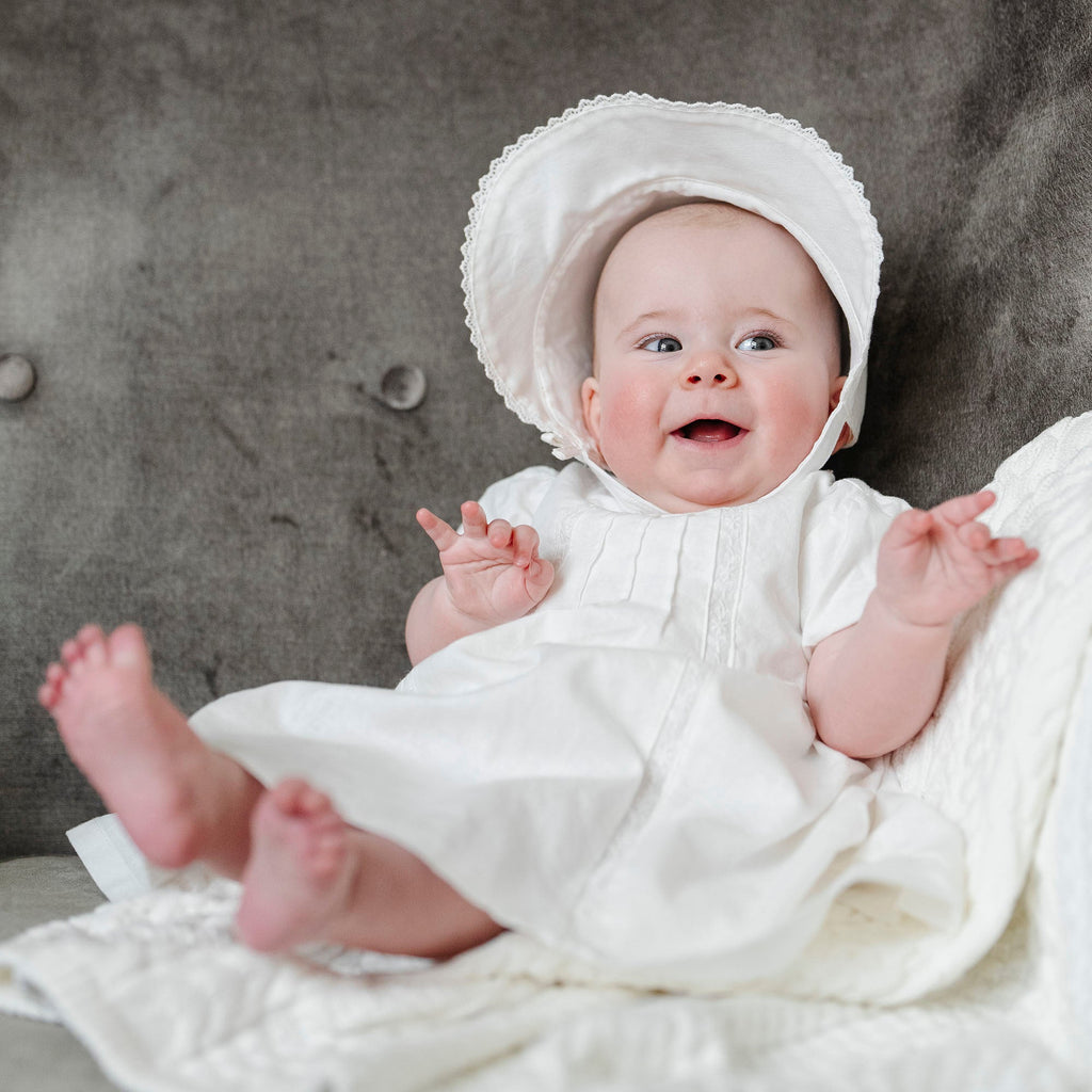 Special Occasion Linen Pintuck Dress