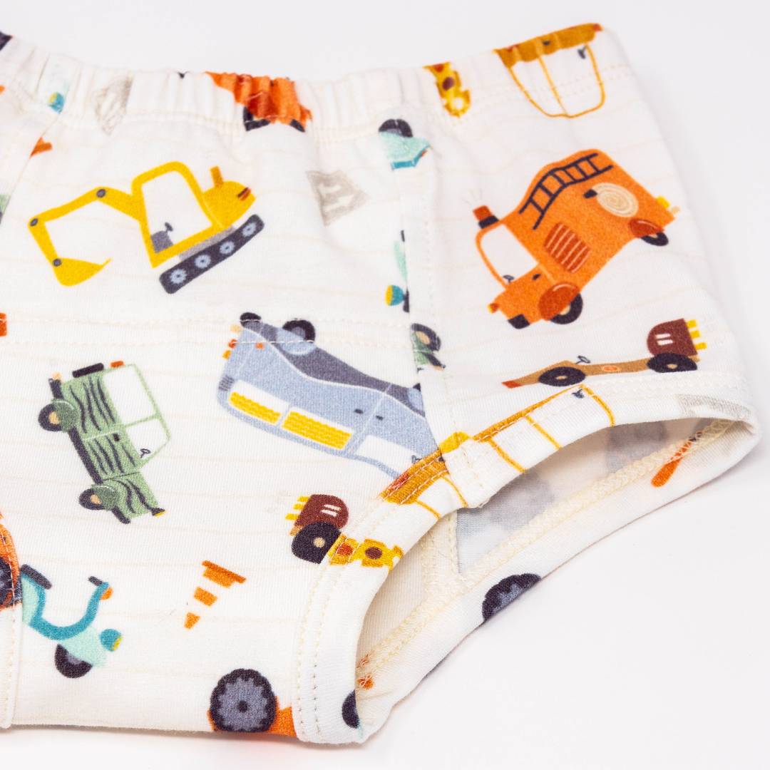 Vintage Transportation Potty Organic Training Underpants