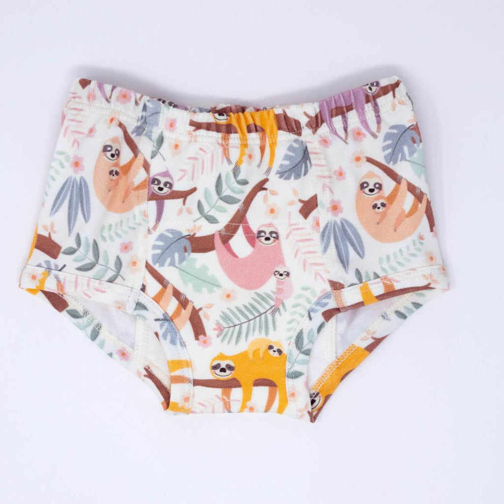 Lilac Sloths Potty Organic Training Underpants