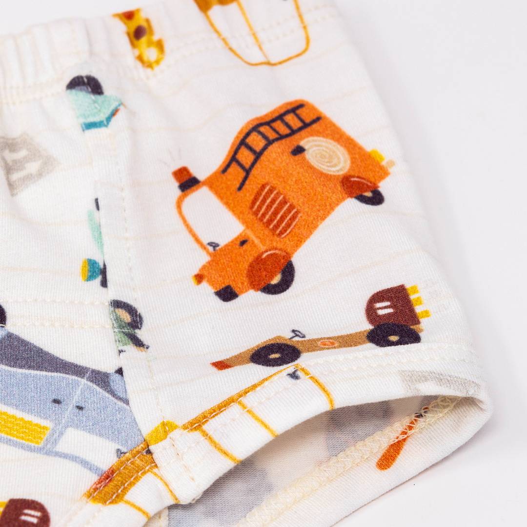 Vintage Transportation Potty Organic Training Underpants