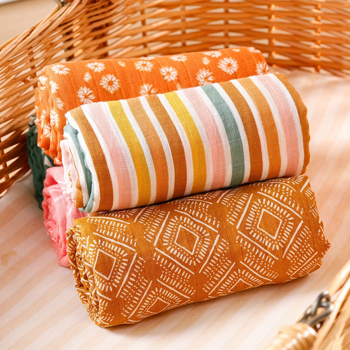 Muslin Summer Soft Blanket, Bath Towel, Nursing Cover, Photography Blanket