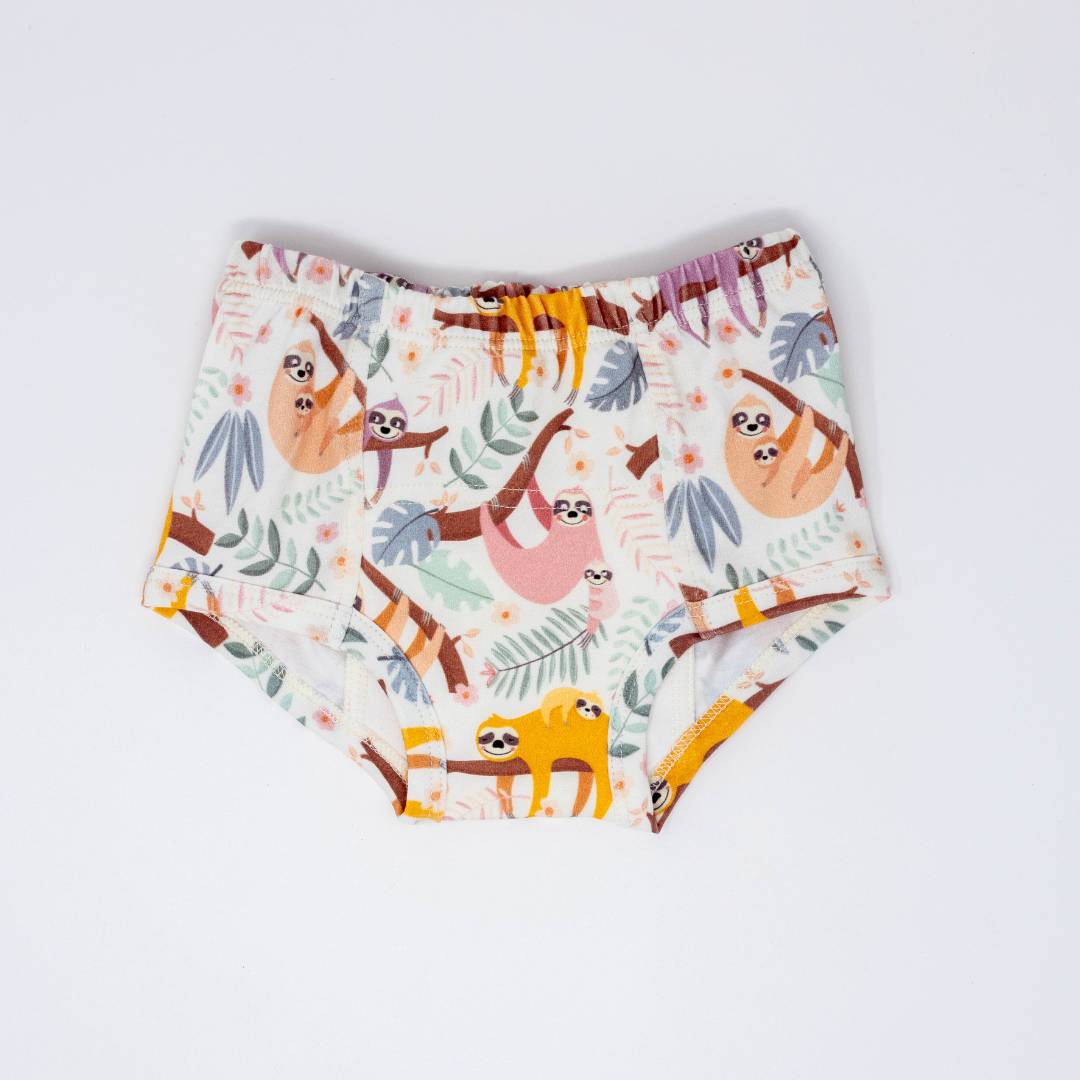 Lilac Sloths Potty Organic Training Underpants
