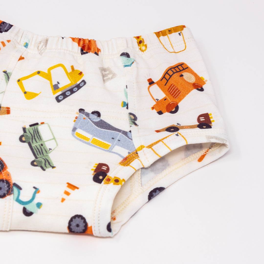 Vintage Transportation Potty Organic Training Underpants
