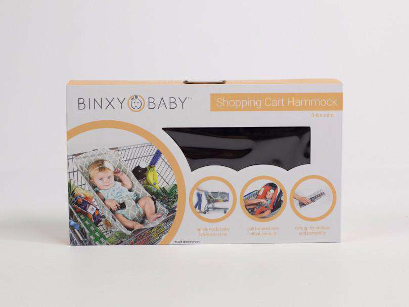 Baby Shopping Cart Hammock | Black Fabric