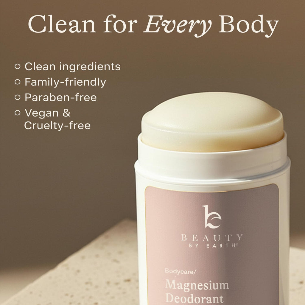 Aluminum Free Deodorant for Women – USA Made Natural Magnesium Deodorant with 55% Organic Ingredients, Baking Soda Free, Long-Lasting All-Day Odor Protection, Non-Irritating for Kids & Sensitive Skin