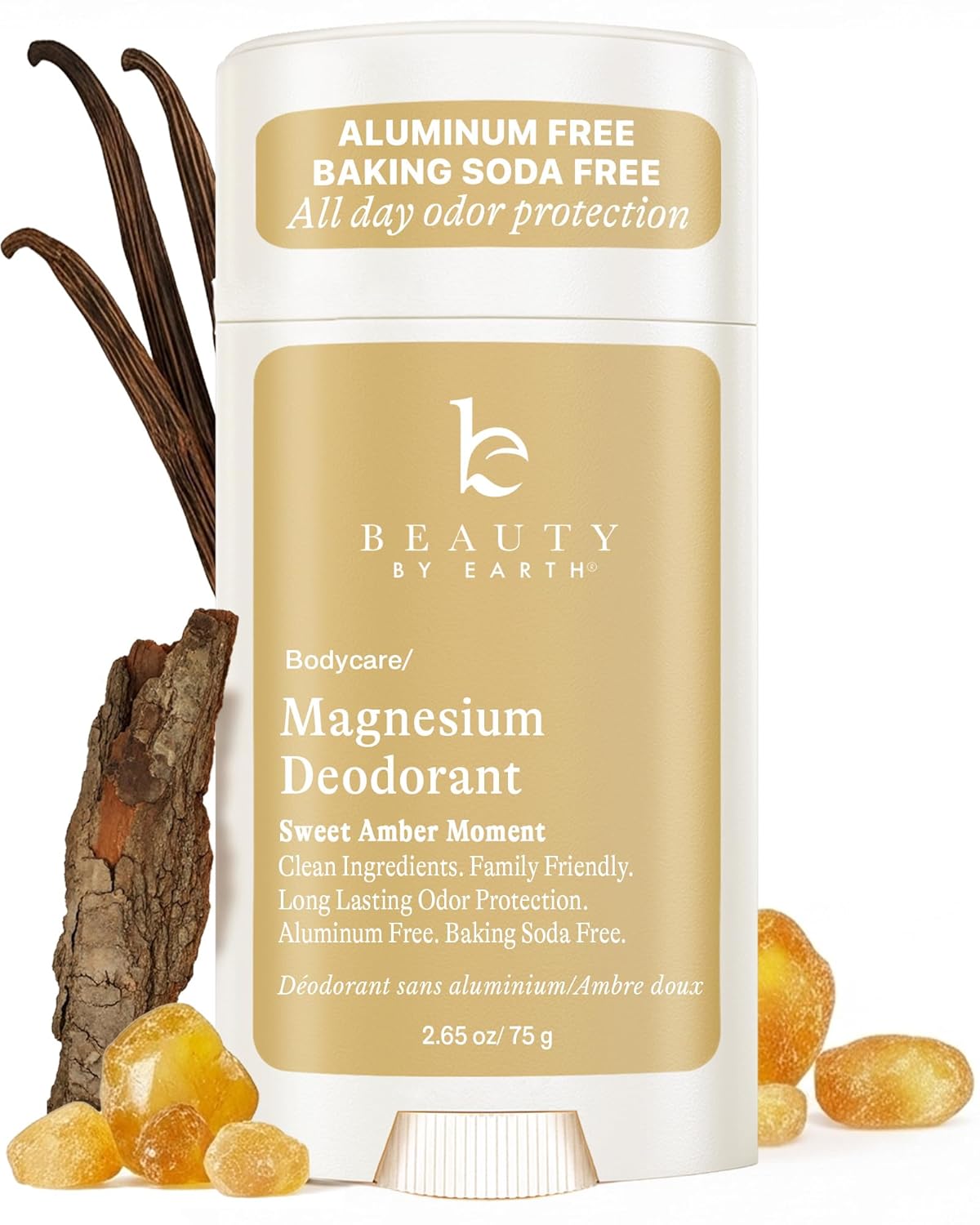 Aluminum Free Deodorant for Women – USA Made Natural Magnesium Deodorant with 55% Organic Ingredients, Baking Soda Free, Long-Lasting All-Day Odor Protection, Non-Irritating for Kids & Sensitive Skin