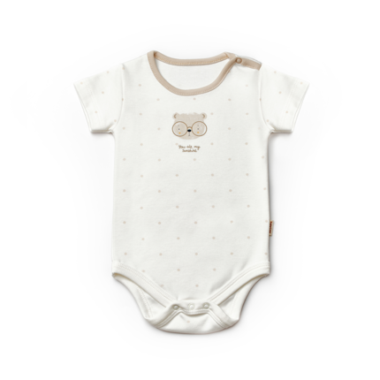 Teddy Ecru Short Sleeve Organic Cotton