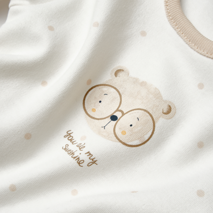 Teddy Ecru Short Sleeve Organic Cotton