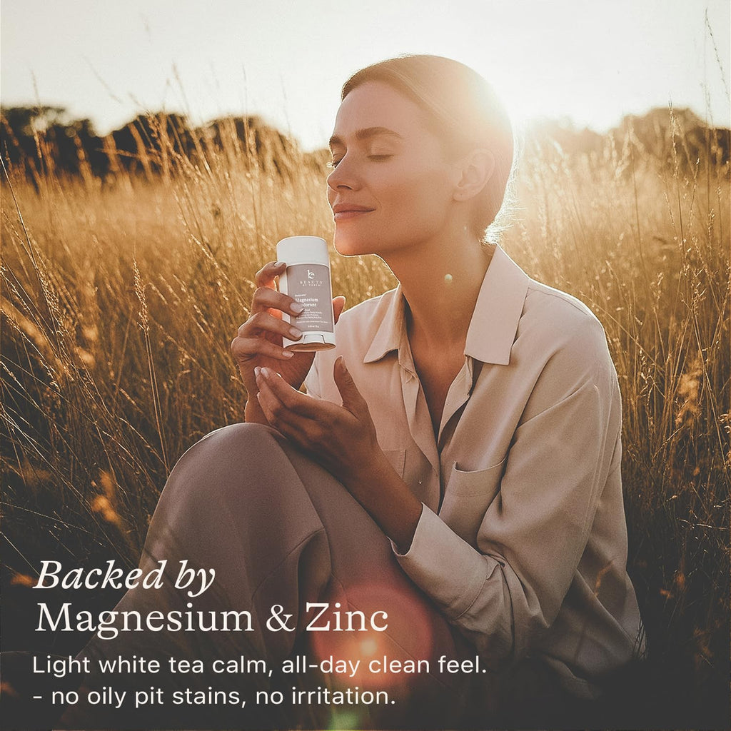 Aluminum Free Deodorant for Women – USA Made Natural Magnesium Deodorant with 55% Organic Ingredients, Baking Soda Free, Long-Lasting All-Day Odor Protection, Non-Irritating for Kids & Sensitive Skin