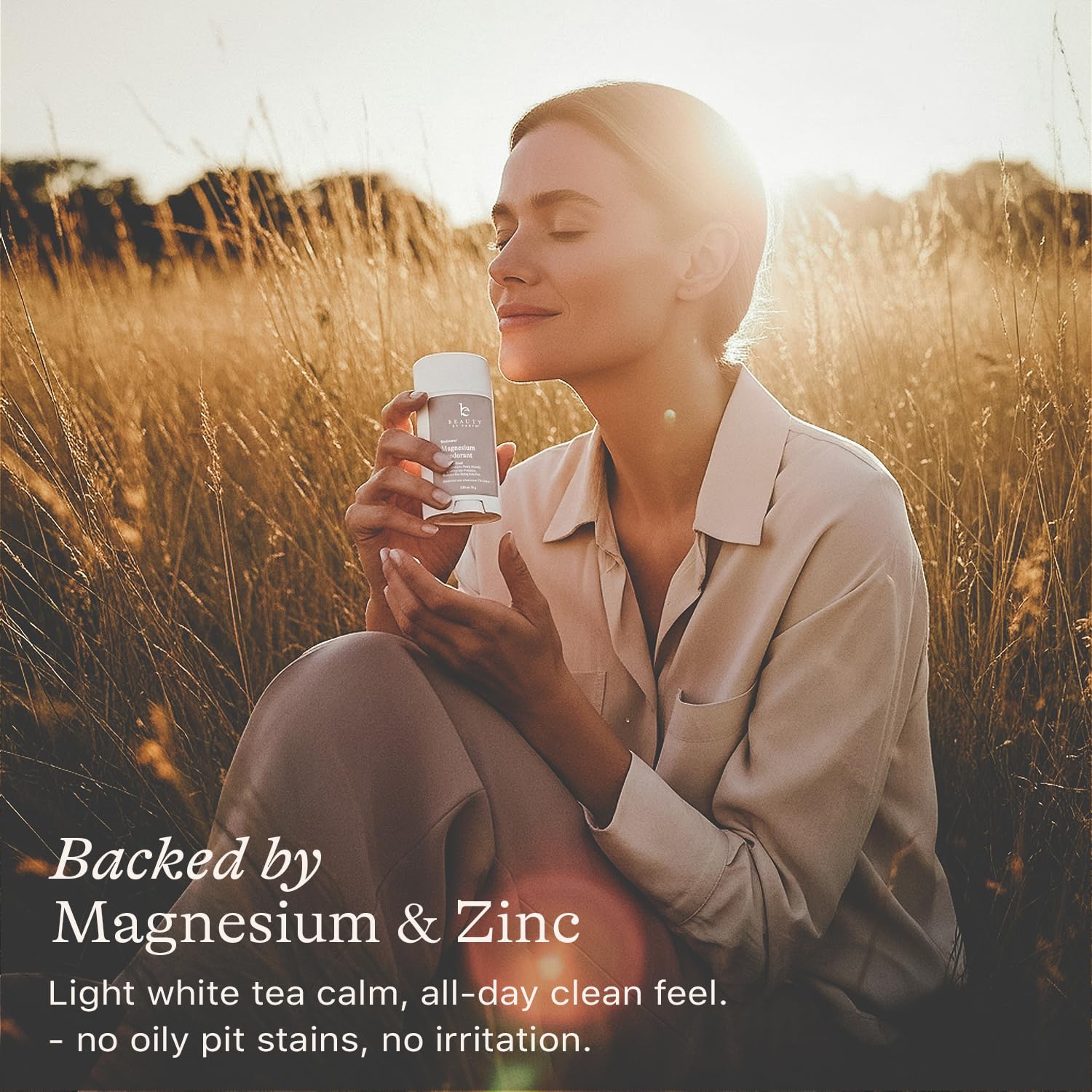 Aluminum Free Deodorant for Women – USA Made Natural Magnesium Deodorant with 55% Organic Ingredients, Baking Soda Free, Long-Lasting All-Day Odor Protection, Non-Irritating for Kids & Sensitive Skin