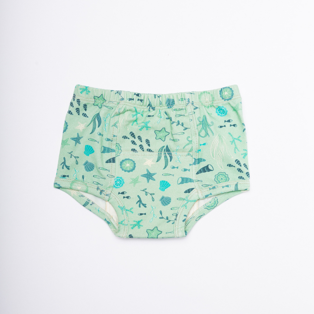 Mermaids-Organic Cotton Potty Training Underpants (6 Pack)