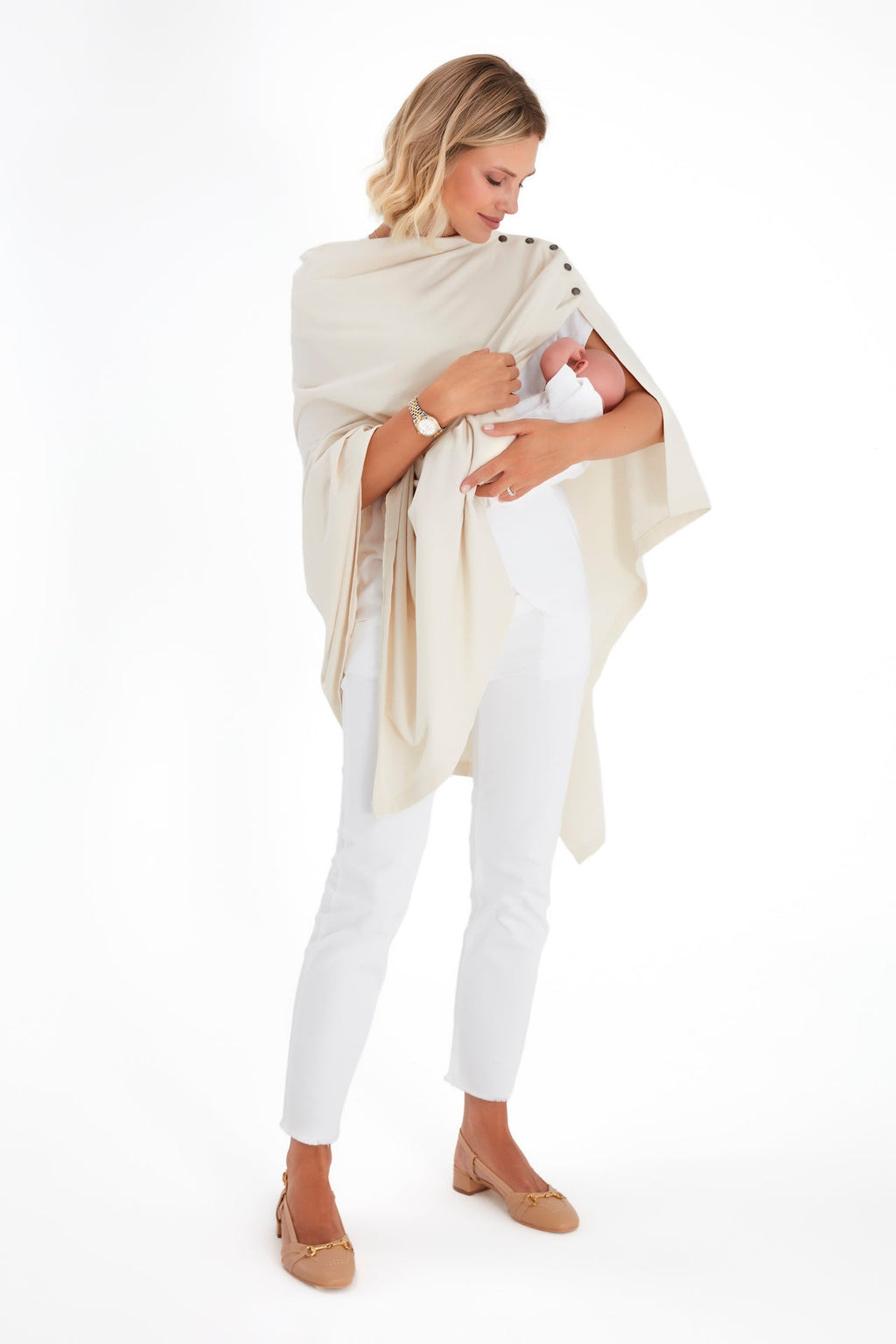 4in1 Multipurpose Supreme Cotton Cape as Maternity/Nursing Shawl