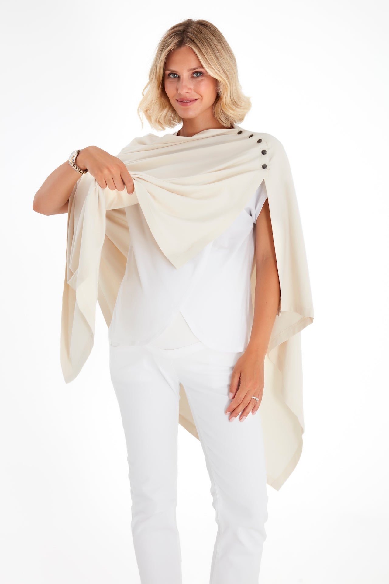 4in1 Multipurpose Supreme Cotton Cape as Maternity/Nursing Shawl