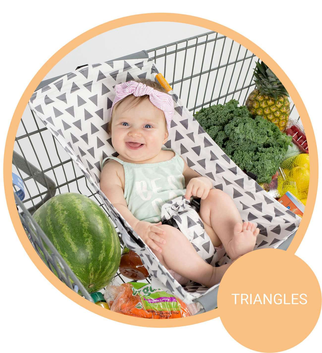 Baby Shopping Cart Hammock | Triangles