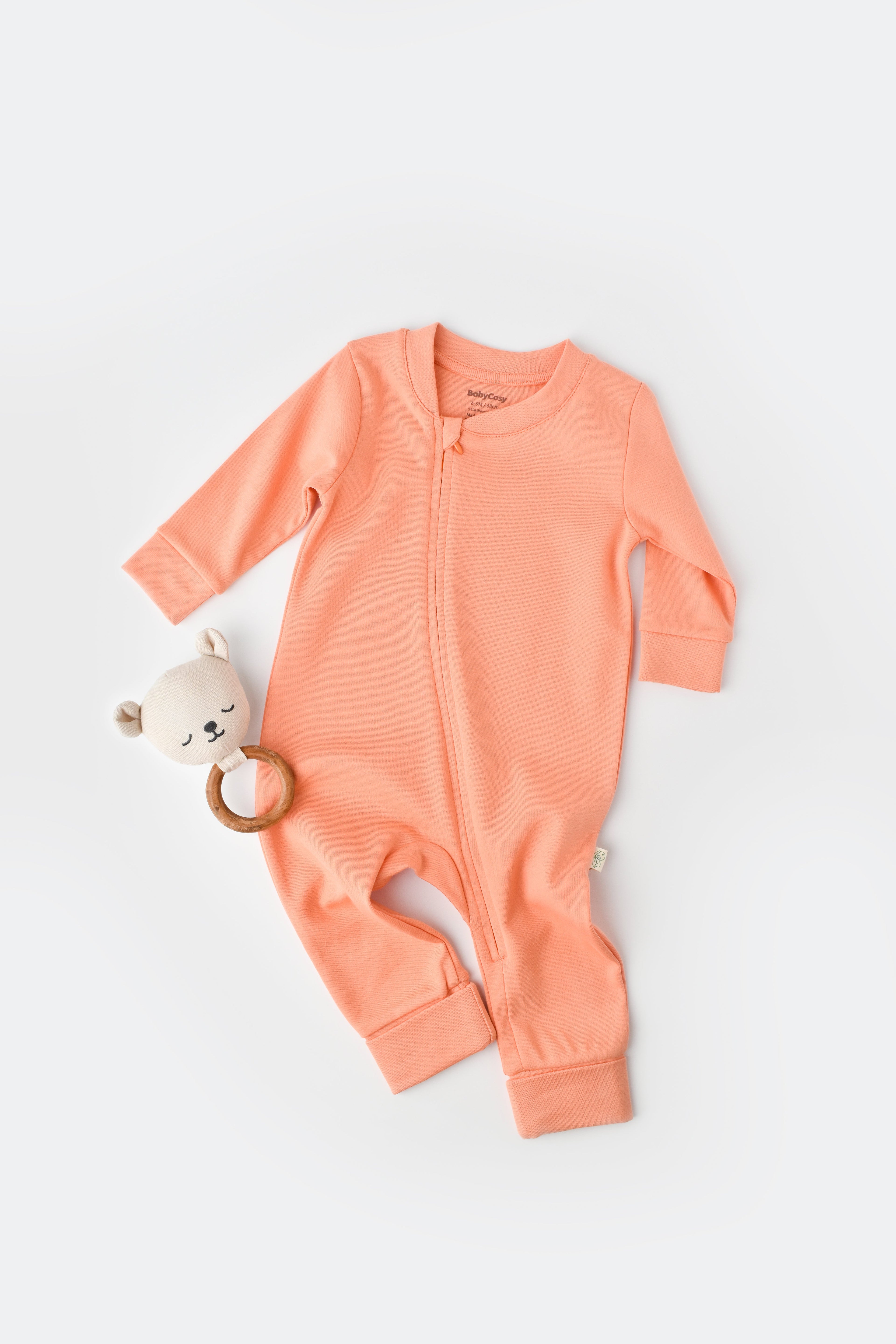 Salmon Onesie 100% Organic Cotton