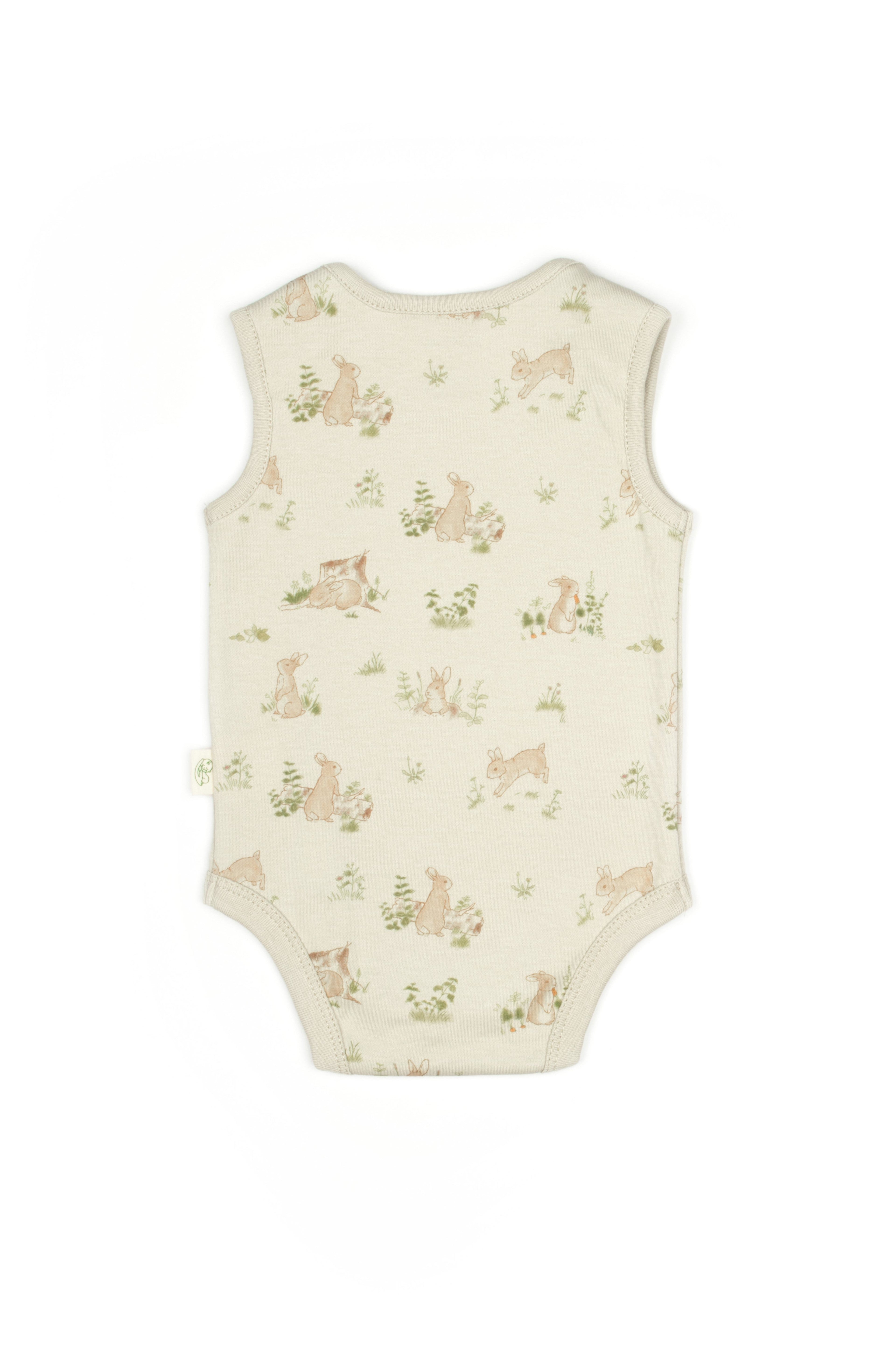 Bunny Sleeveless Organic Bodysuit