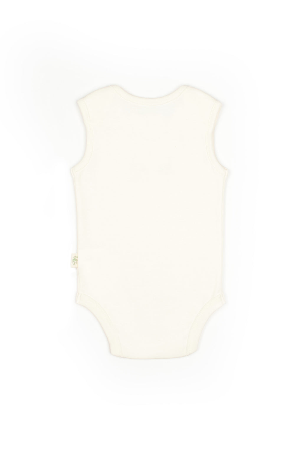 Ecru Bunny Sleeveless Organic Bodysuit