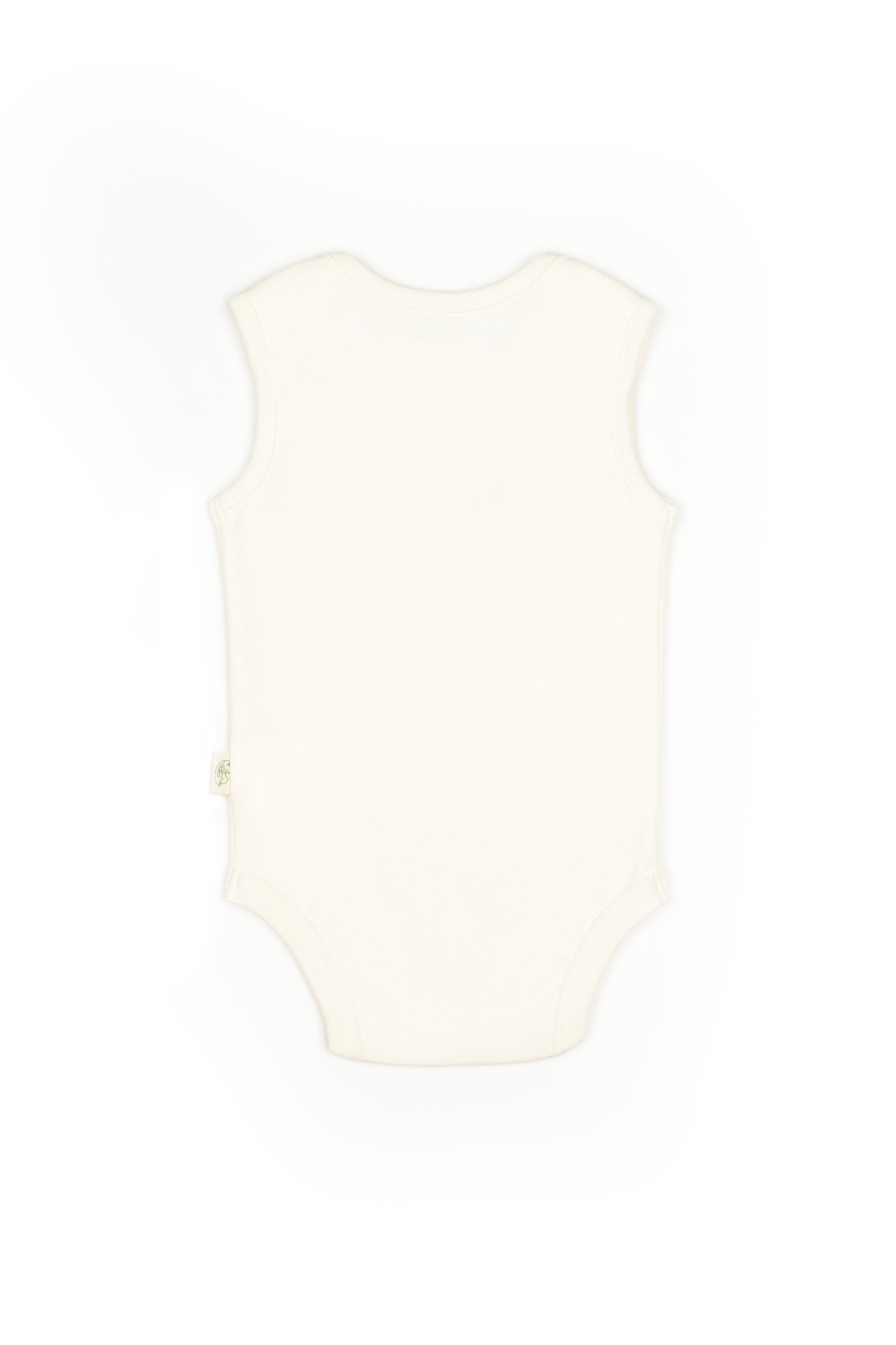 Ecru Bunny Sleeveless Organic Bodysuit