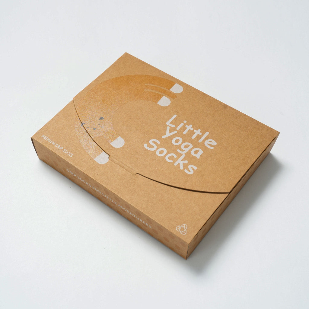 New- Organic Cotton Socks- Lavender & Lemon- 4 Pairs of Stay-On Baby & Toddler Non-Slip Socks