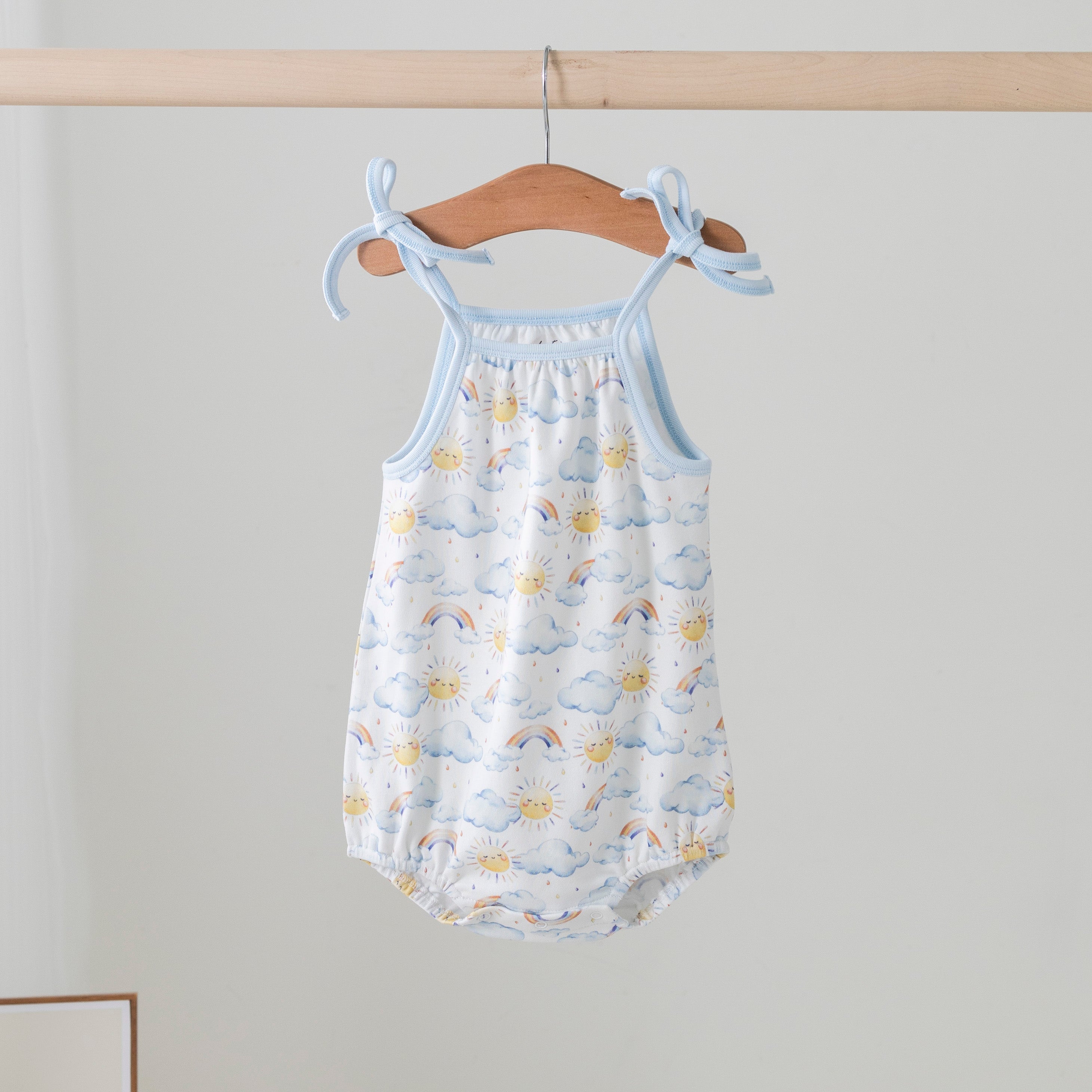You are my Sunshine Organic Cotton Shoulder-Tie Onesie