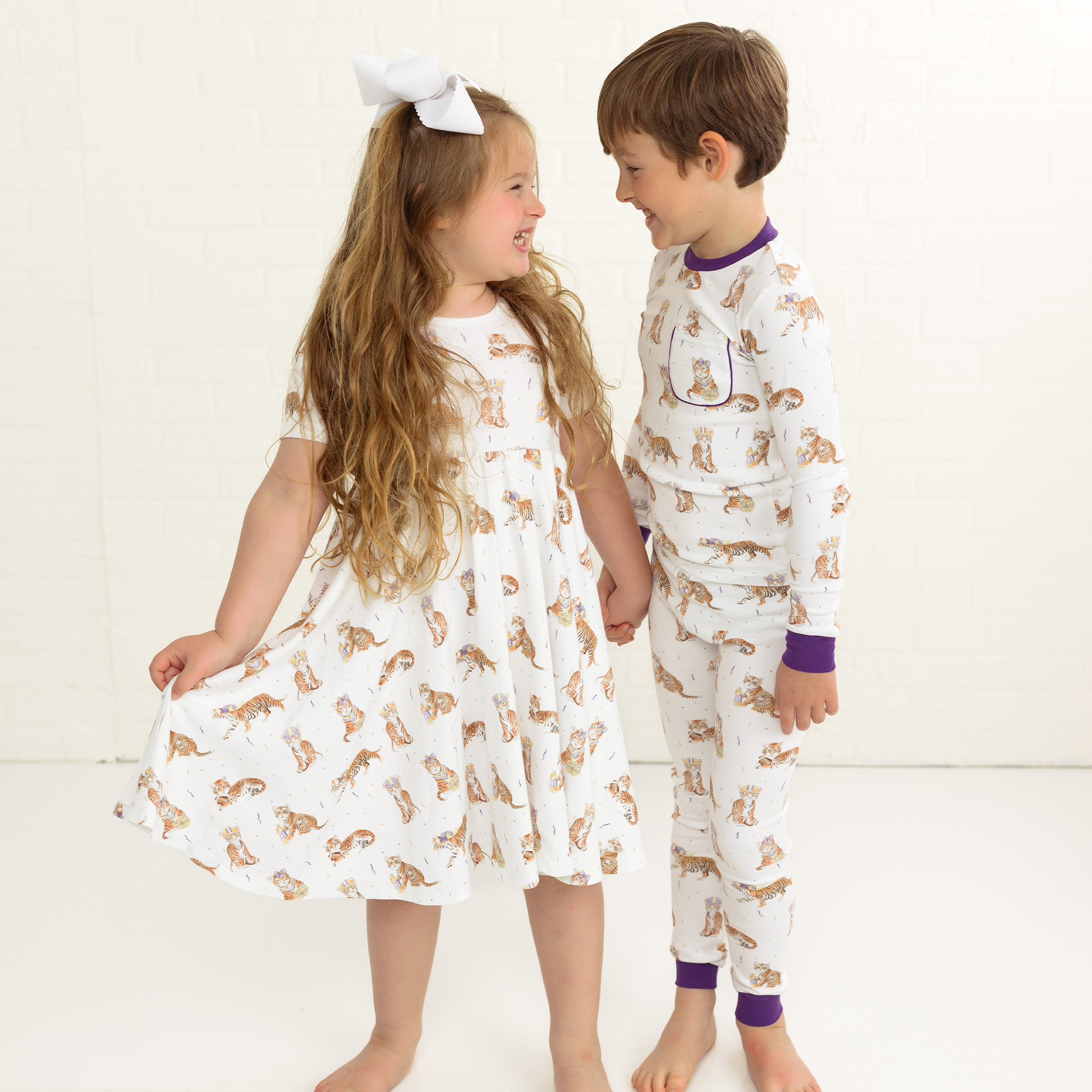 MVC: Louisiana Tigers Organic Cotton Twirl Dress