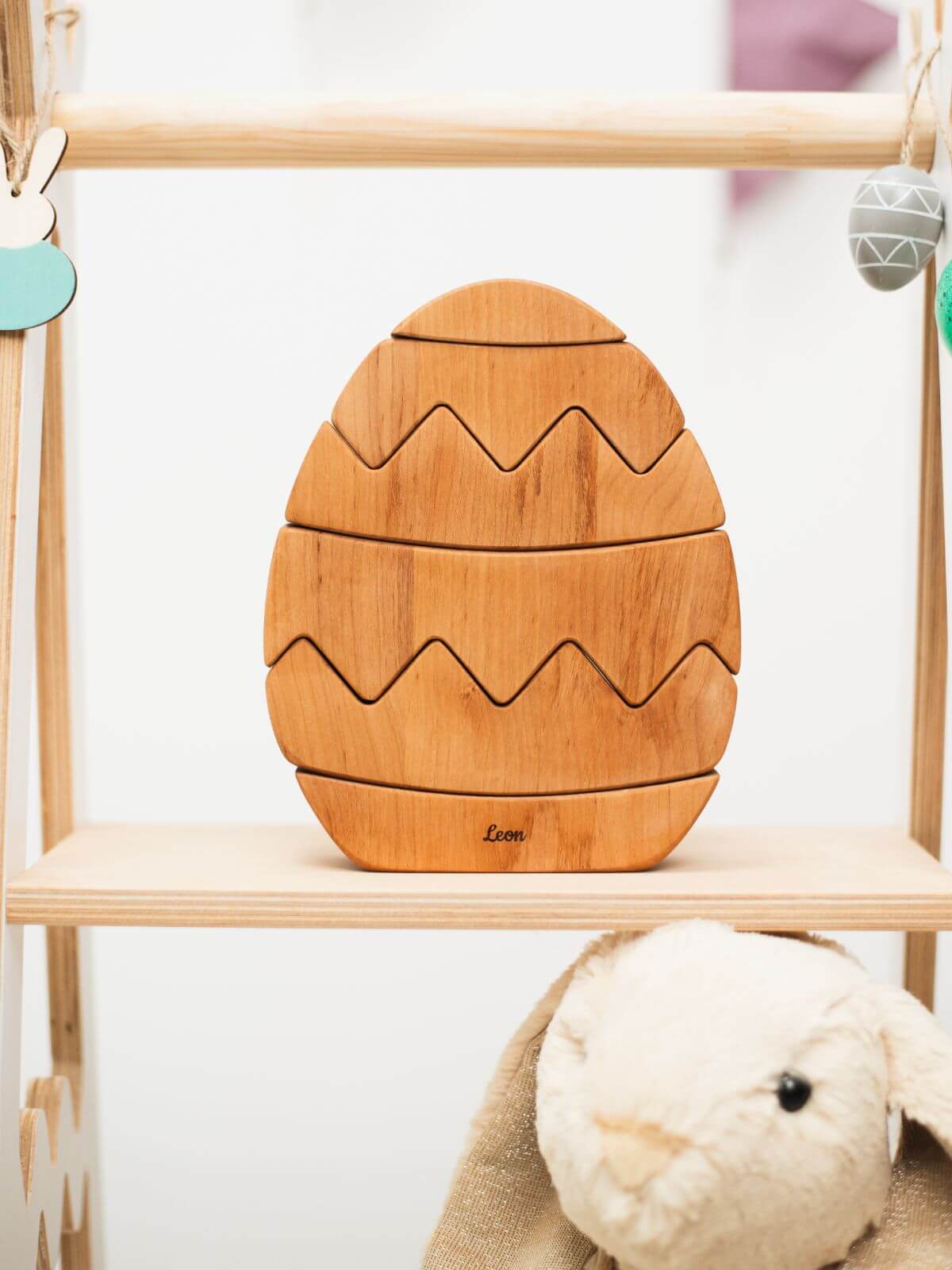 Easter egg stacker