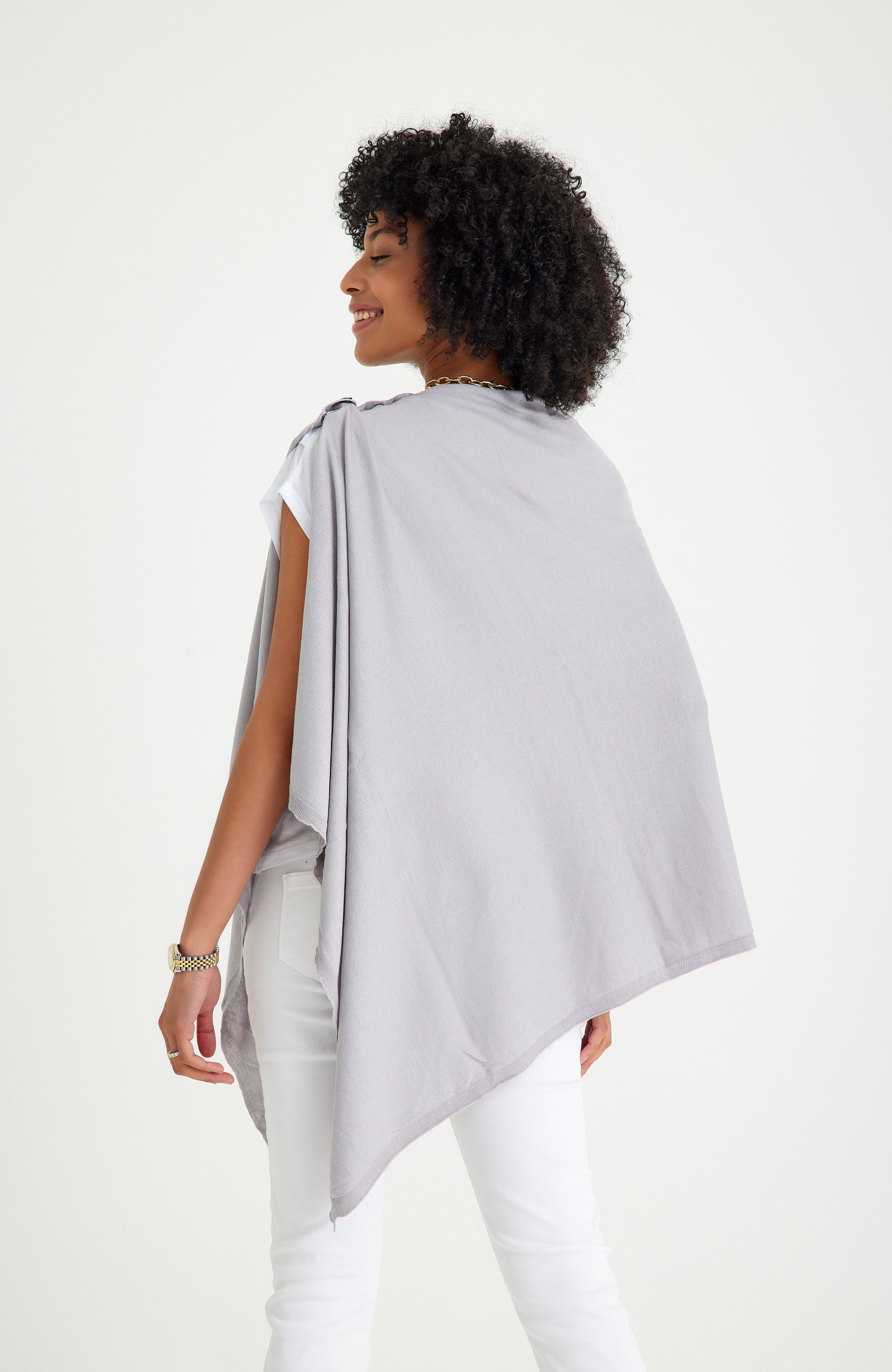 4 in 1 Multipurpose Knitwear as Maternity/Nursing Shawl