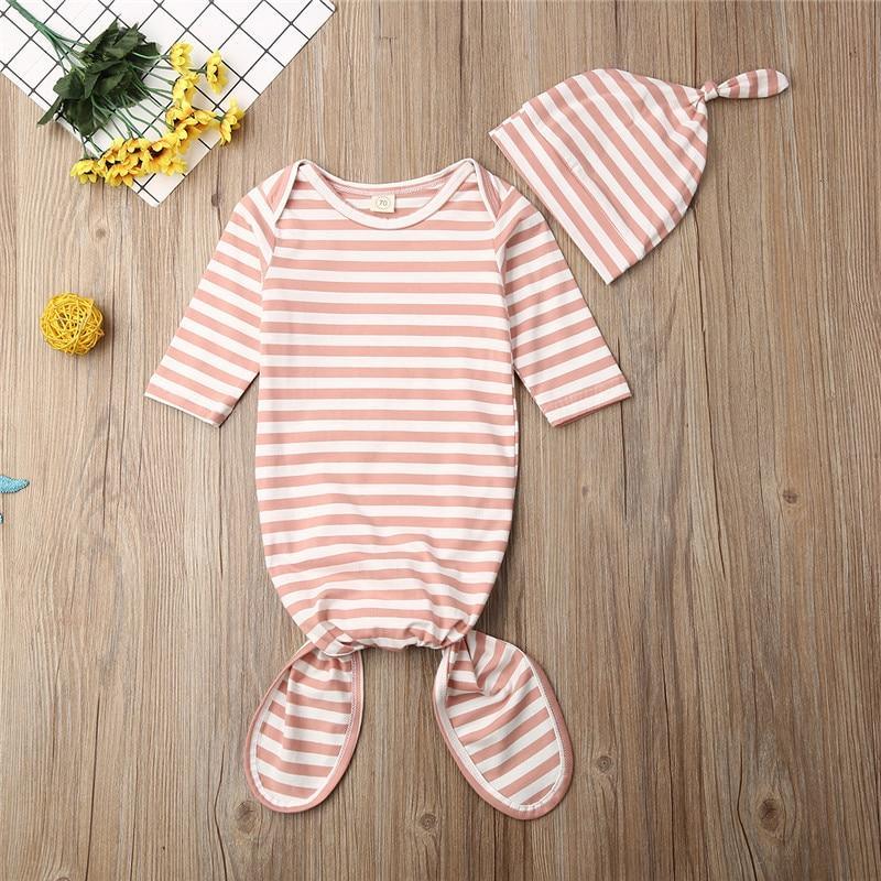 Cute Baby Sleeping Bags Newborn Infant Swaddle Wrap Envelope Baby Blanket Striped Swaddling Wrap Sleep Sack