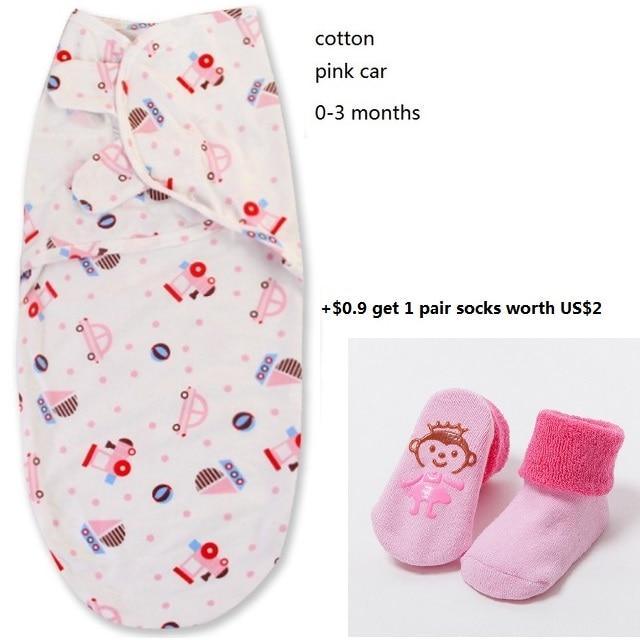 100% Cotton Baby Swaddle Wrap Blanket Newborn Infants Baby Envelop Sleep Bag Sleepsacks For Girls