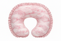 Pink Toile Ruffle Nursing Pillow Cover