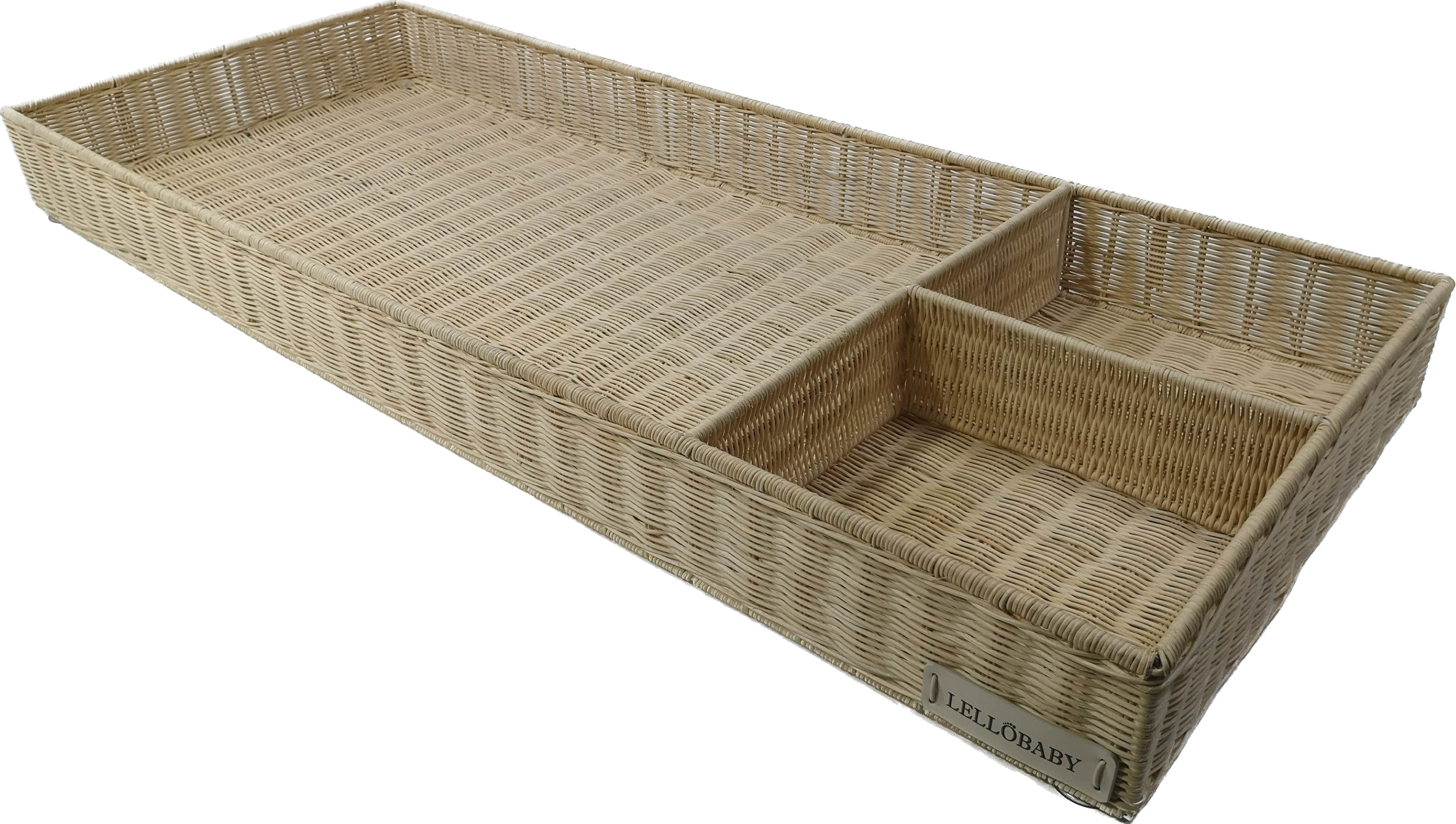 LELLOBABY™ X Hampton BABY-  Rattan Wicker Changing Tray Premier Plus+