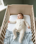 Brown Organic Footed Onesie