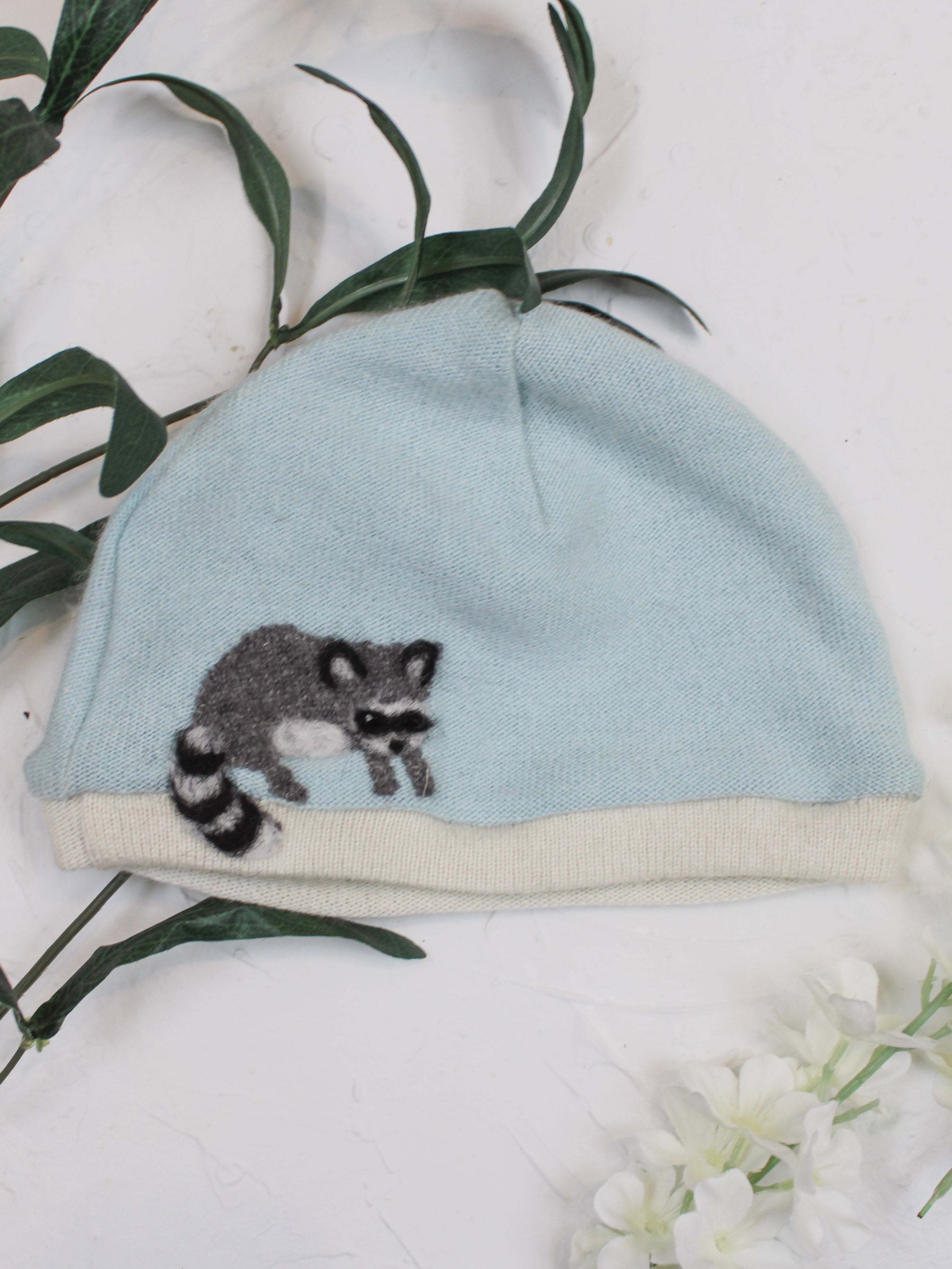 Raccoon Cashmere Hat - Baby