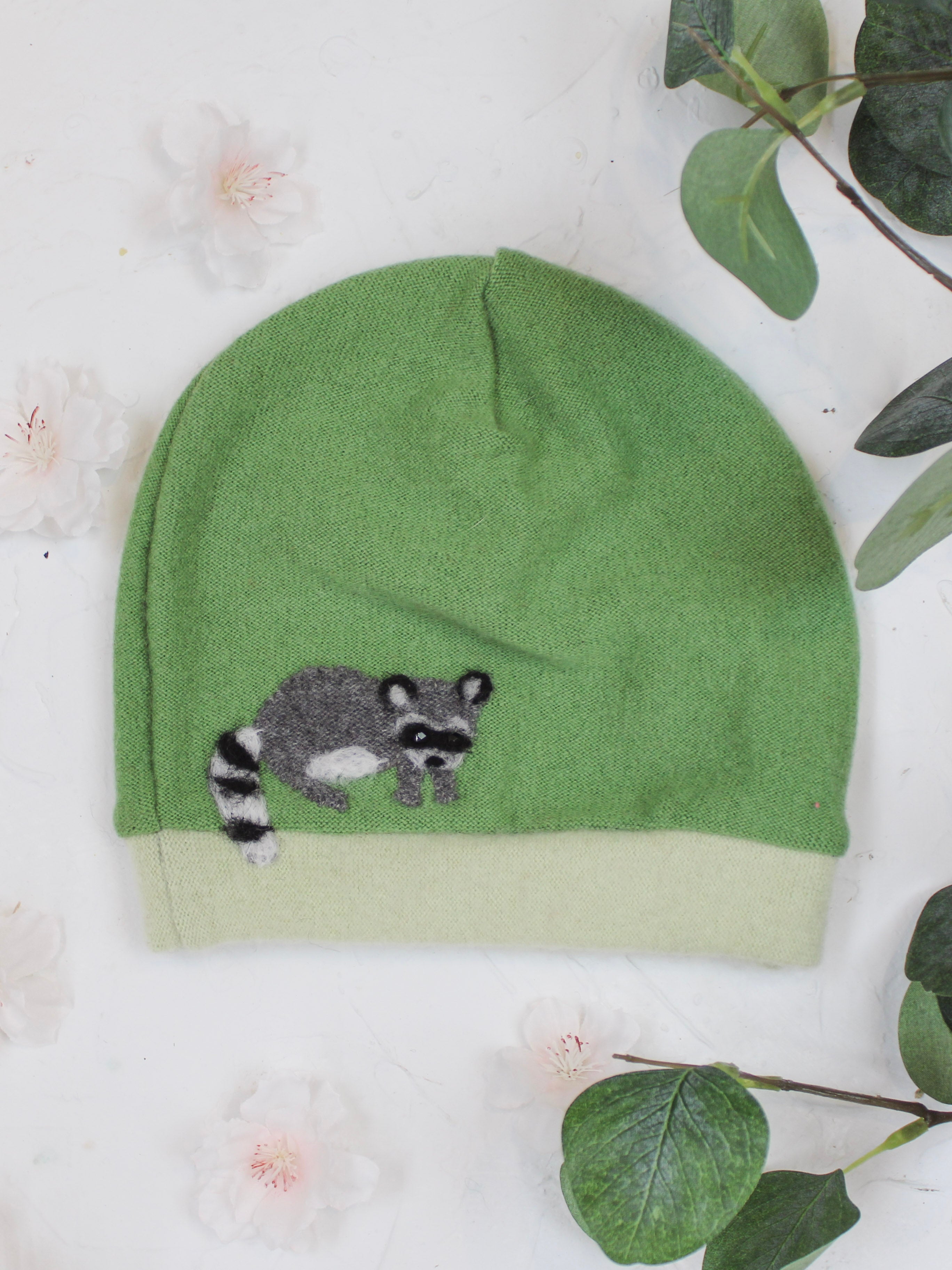 Raccoon Cashmere Hat - Toddler
