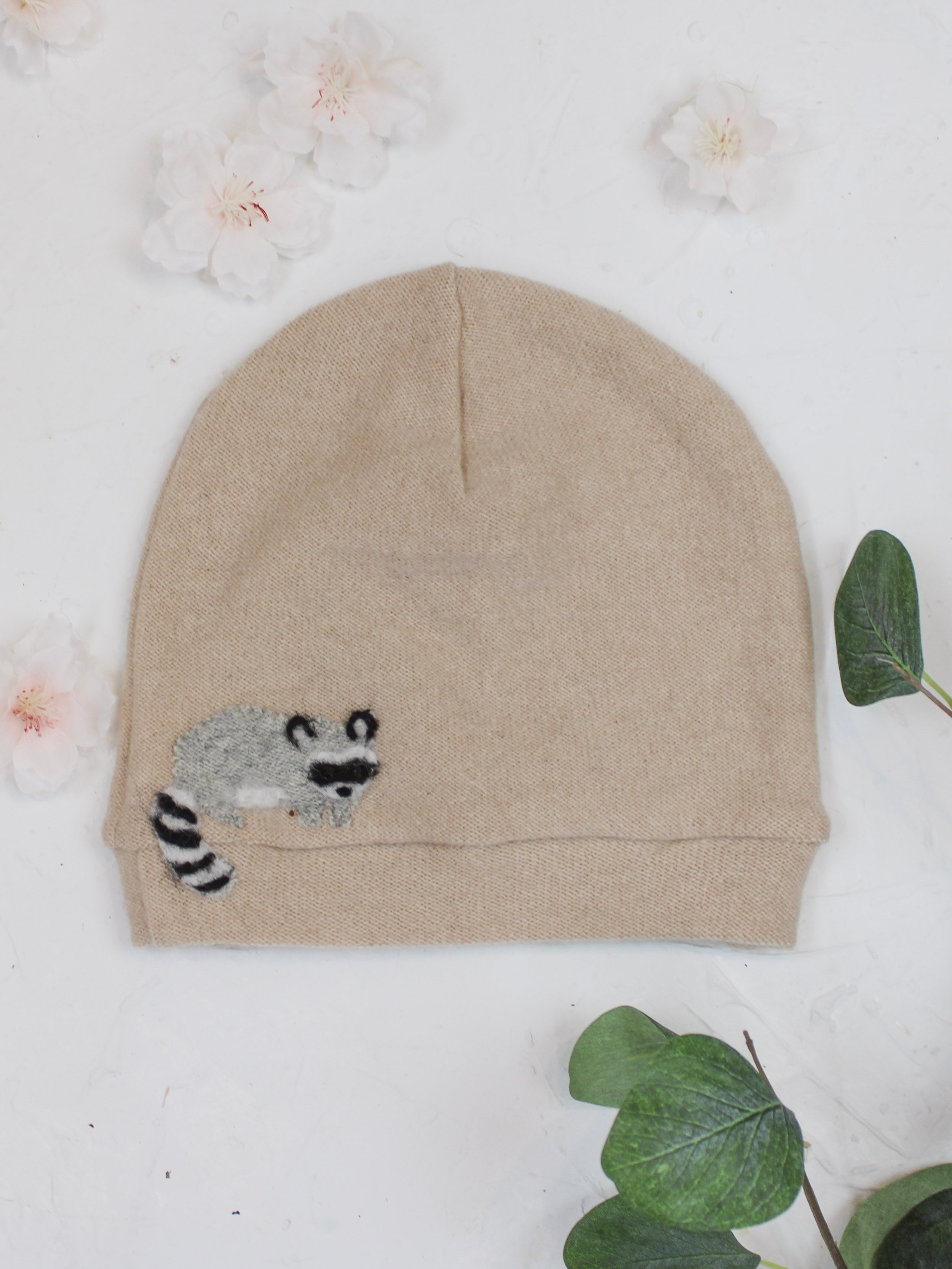 Raccoon Cashmere Hat - Toddler