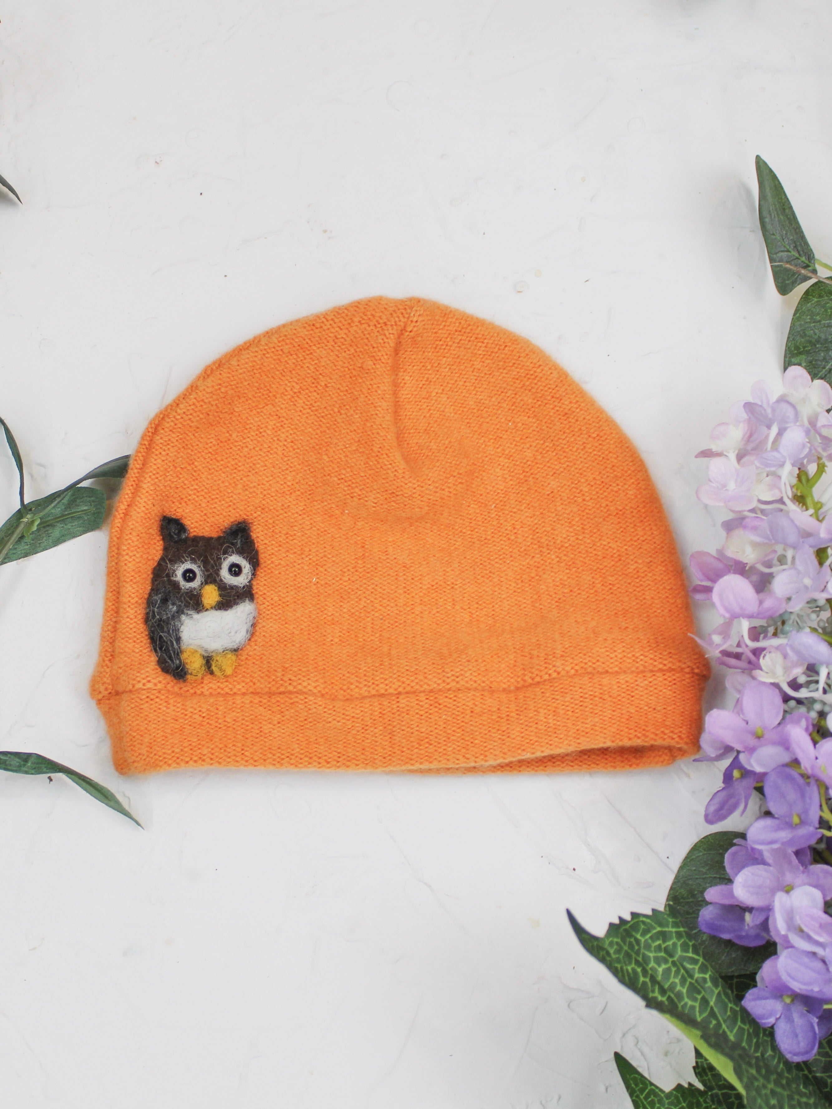 Owl Cashmere Hat - Toddler