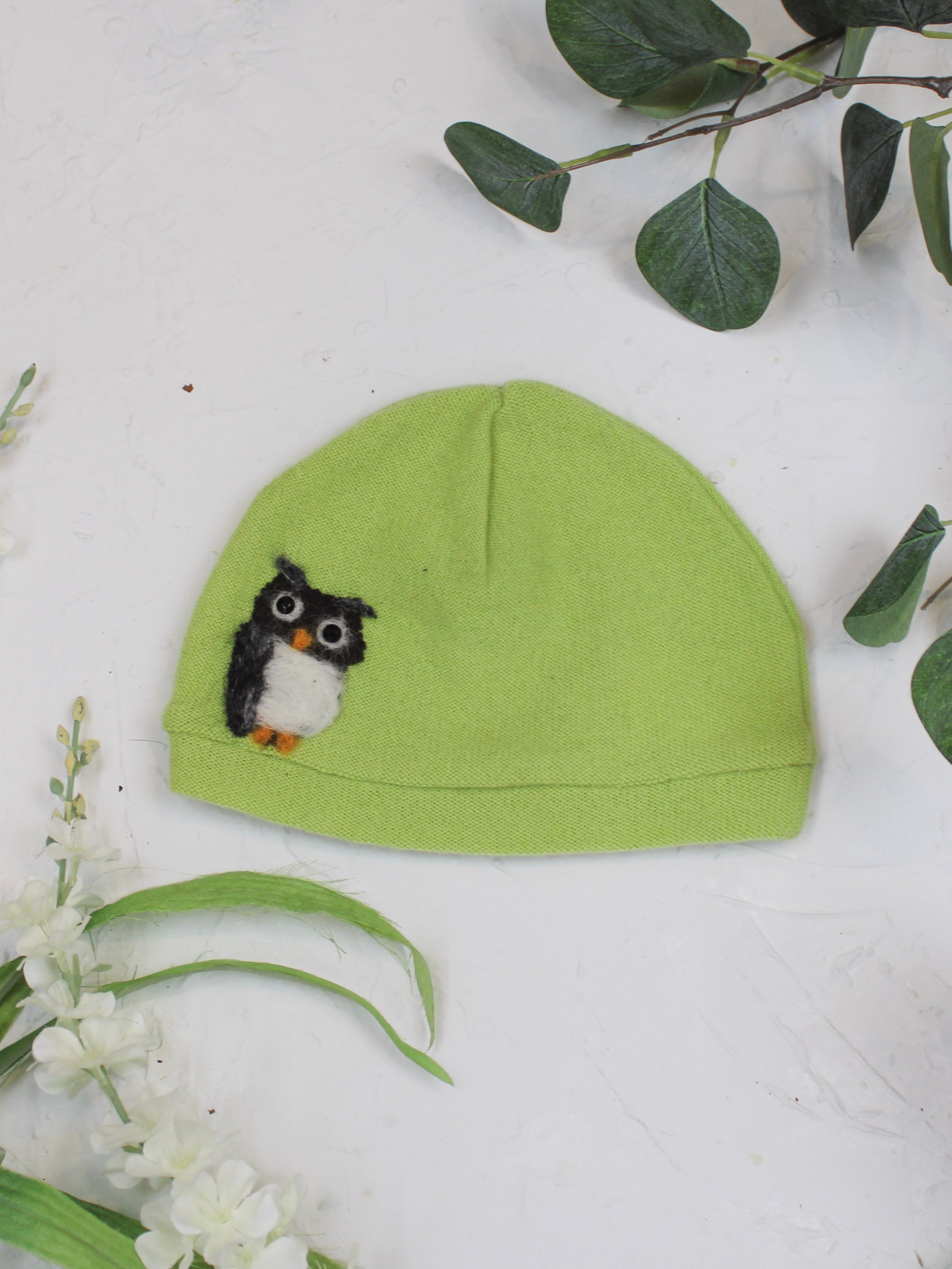 Owl Cashmere Hat - Toddler