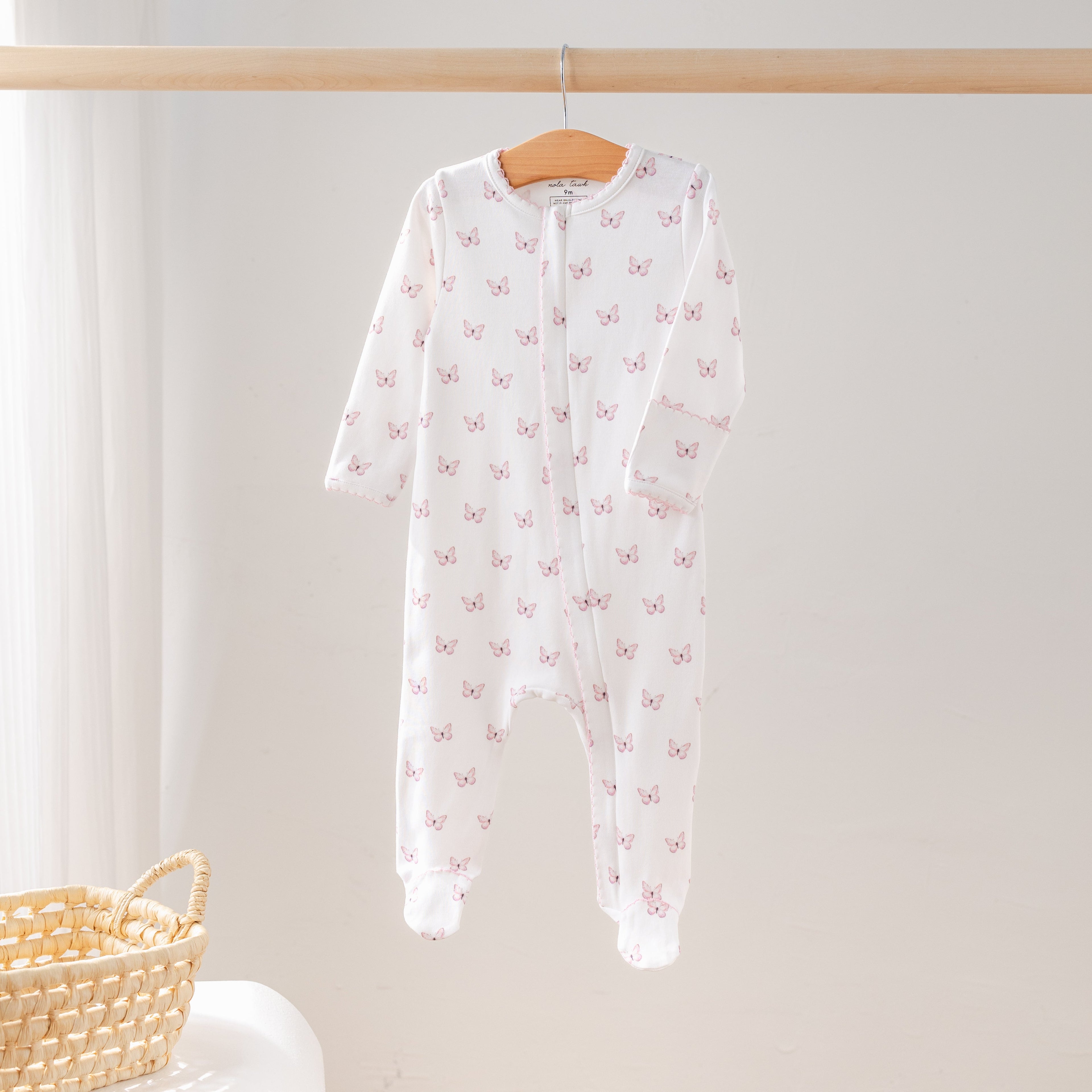 Baby Basics: Butterfly Bliss Organic Cotton Baby Pajamas