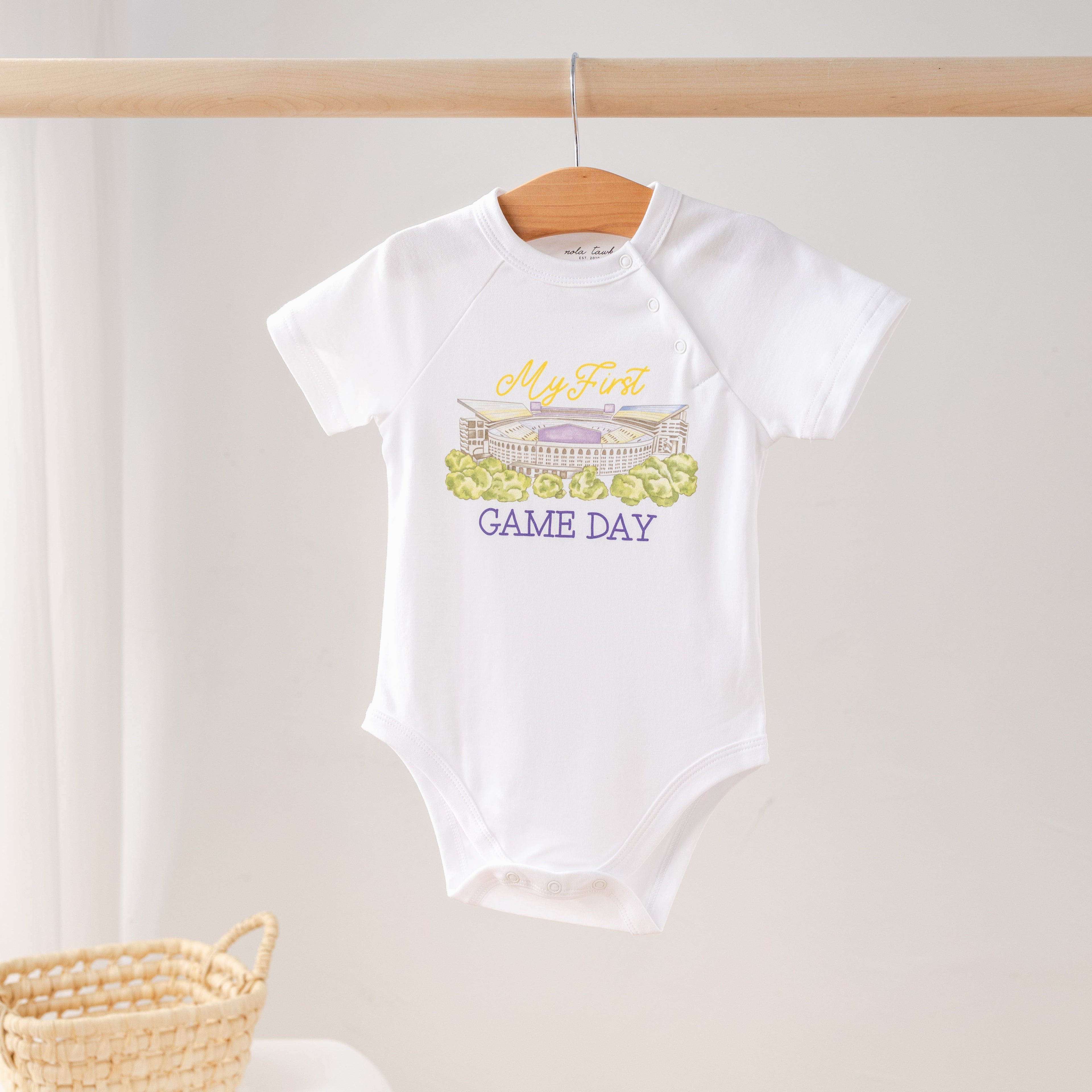 My First Game Day - LSU Organic Cotton Onesie