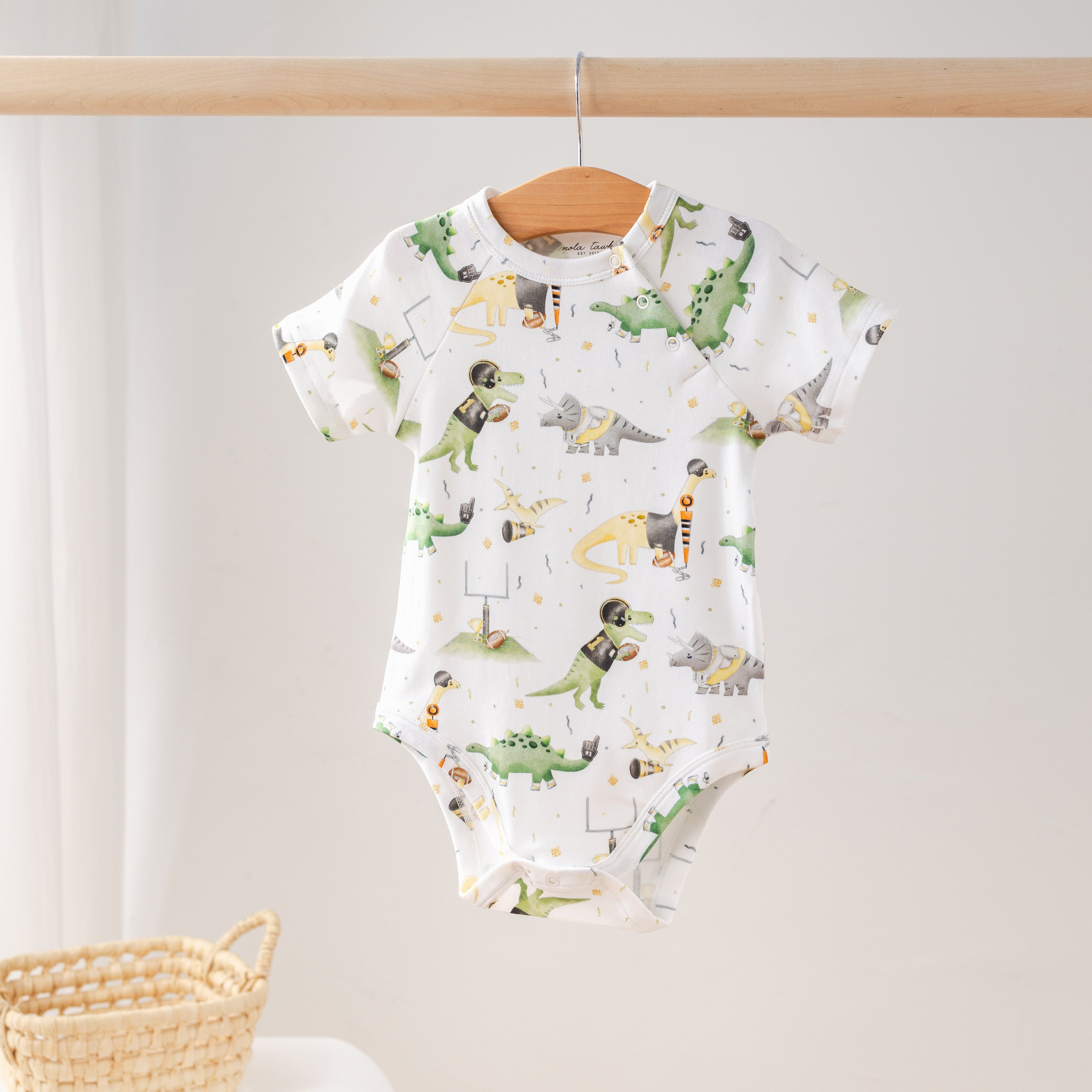 Saints Dino All-Stars Organic Cotton Onesie