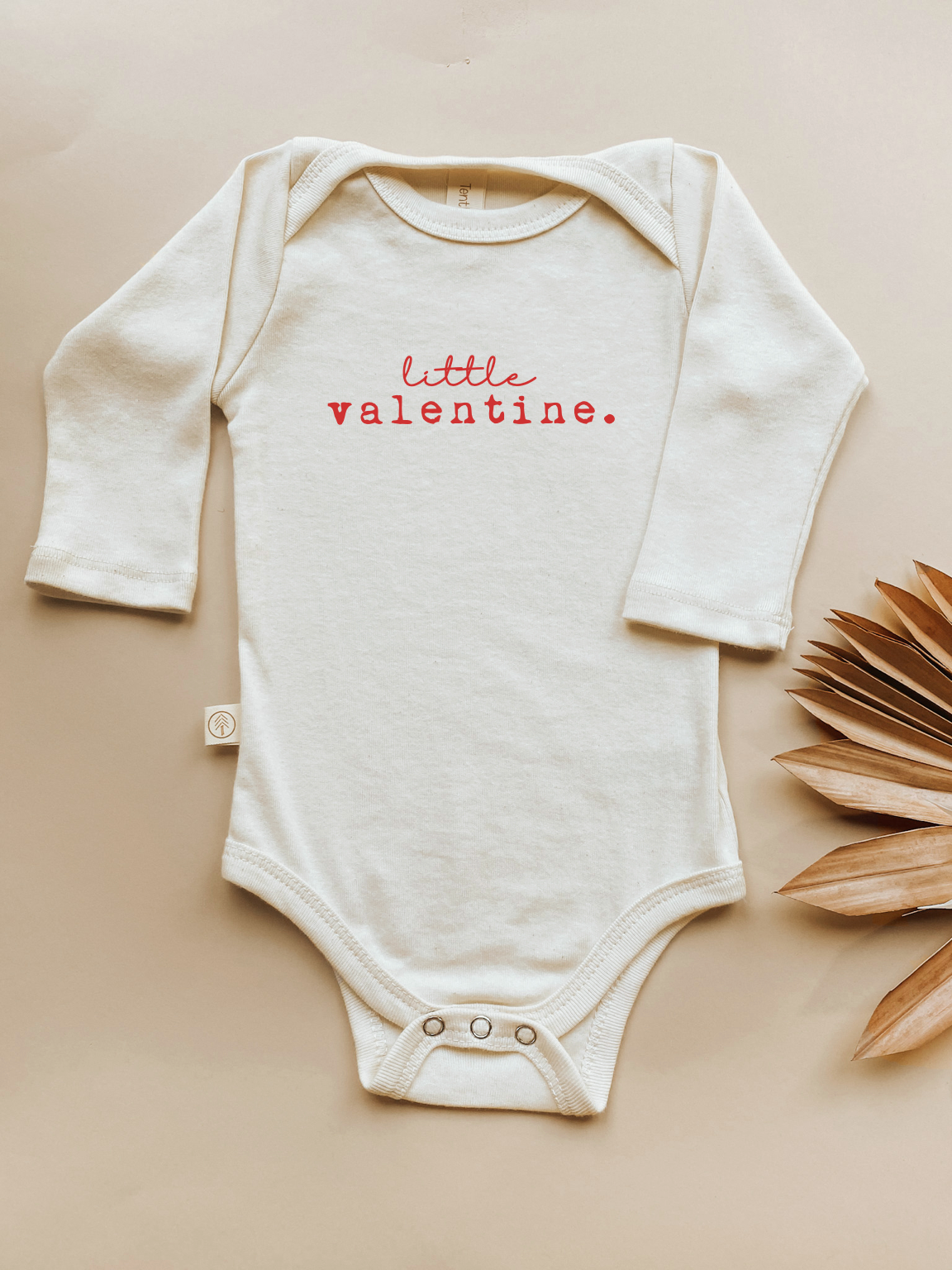 Little Valentine Organic Baby Bodysuit Long Sleeve