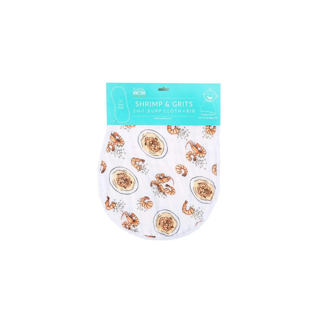 Little Hometown - Shrimp 'n' Grits Burp & Bib