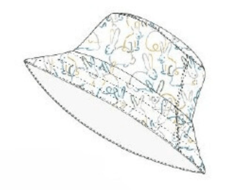 reversible bucket hat | bunnies