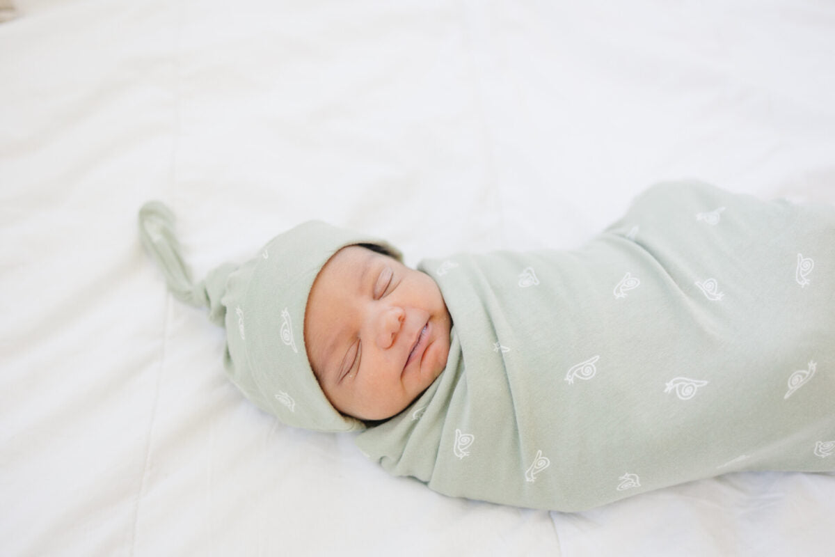 GOTS Certified Organic Cotton Blanket - Freshwater Snail